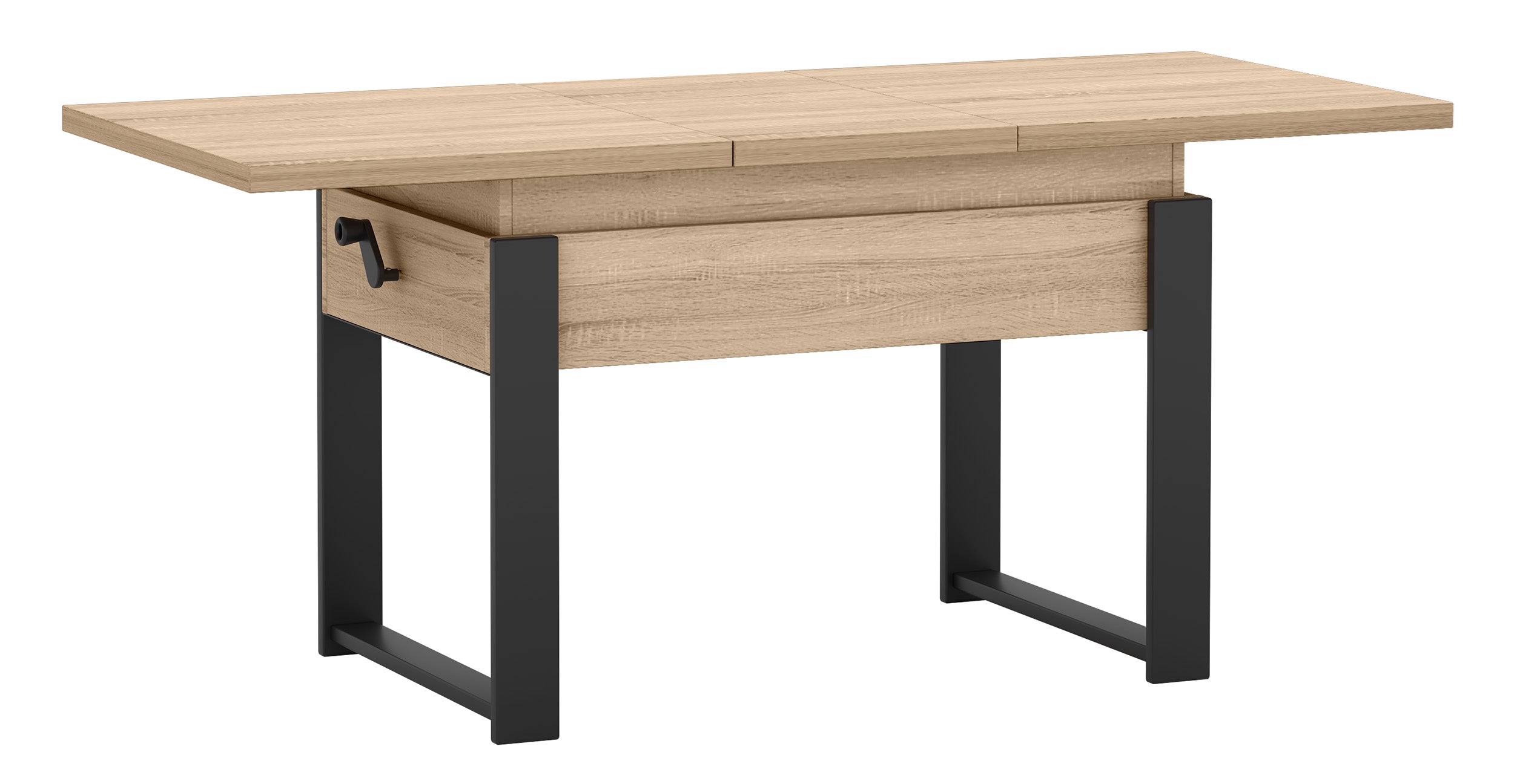 selsey-hugo-couchtisch-ausziehbar-120-157-x67-cm-sonoma-eiche-schwarze-beine image 4