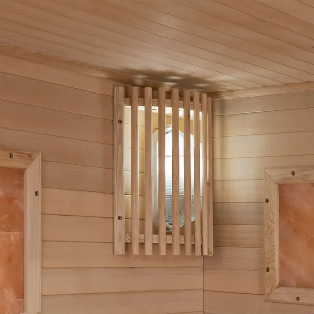 juskys-vantaa-traditionelle-sauna-schwarz-finnische-saunakabine-aus-hemlockholz image 1