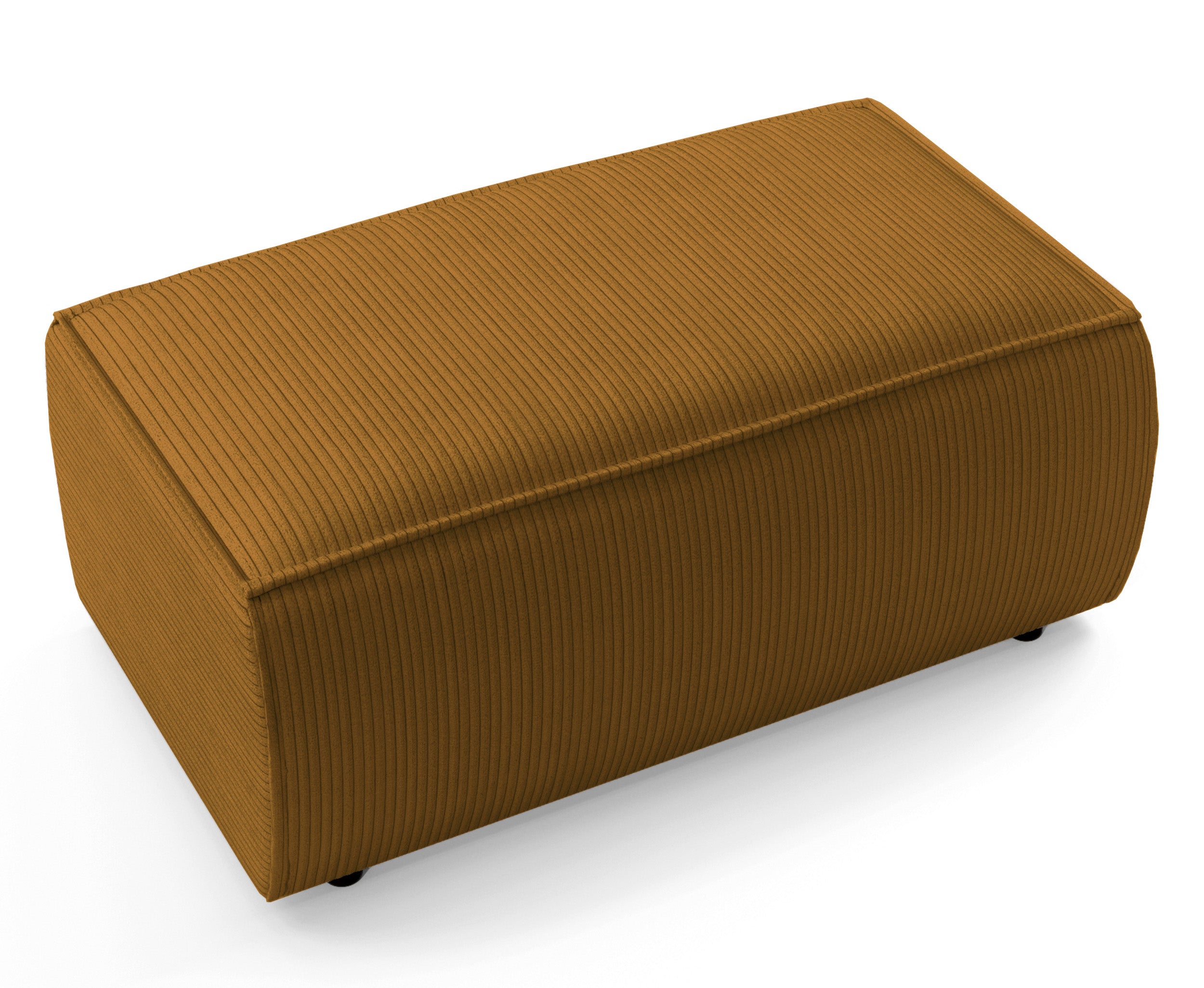 selsey-farese-sitzpouf-senffarbener-cordstoff image 2