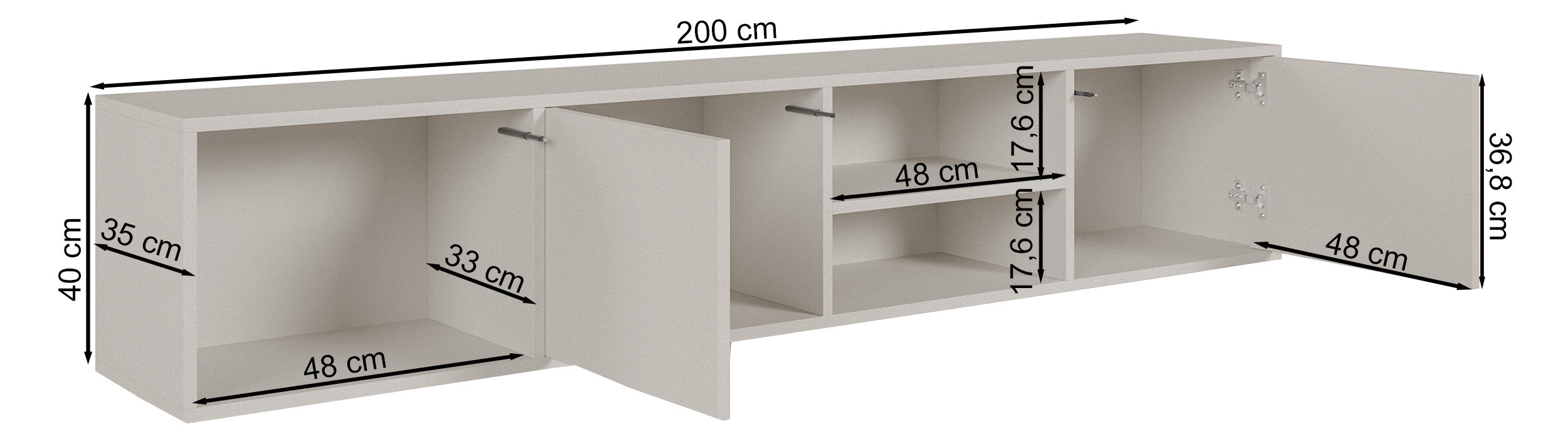 selsey-sanva-h-ngender-tv-schrank-200-cm-zweifl-gelig-mit-drei-f-chern-walnuss-w image 7
