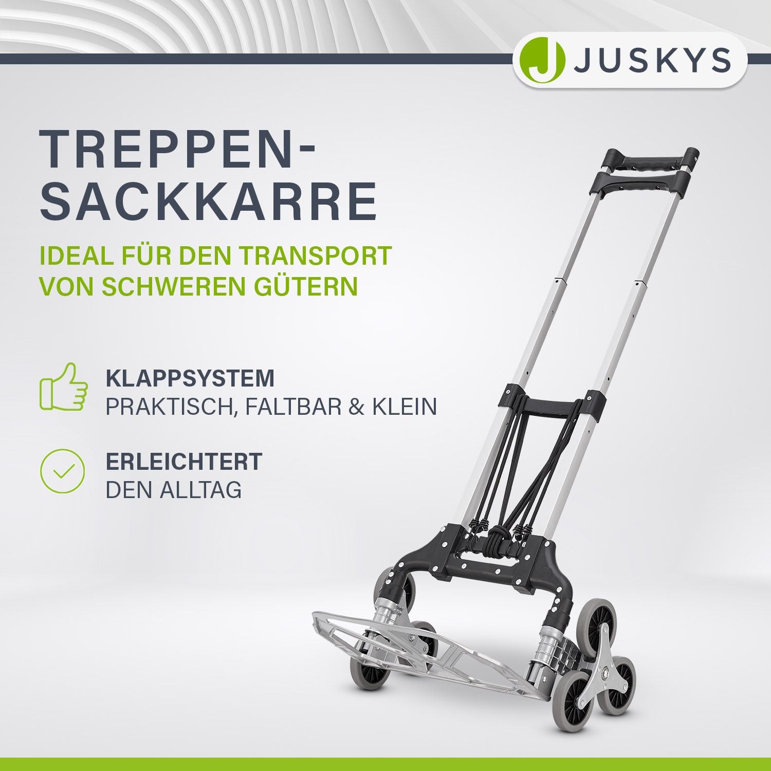 juskys-treppensackkarre-klappbar-bis-80-kg-silber-schwarz image 2