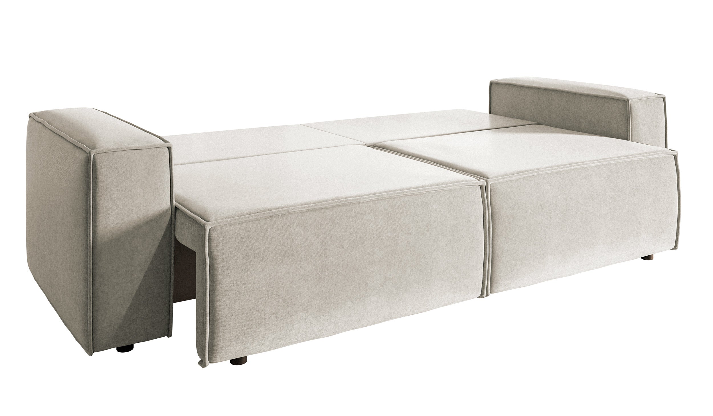 selsey-copertino-schlafsofa-3-sitzer-hellbeige-velours-wasserabweisend-ausziehba image 5