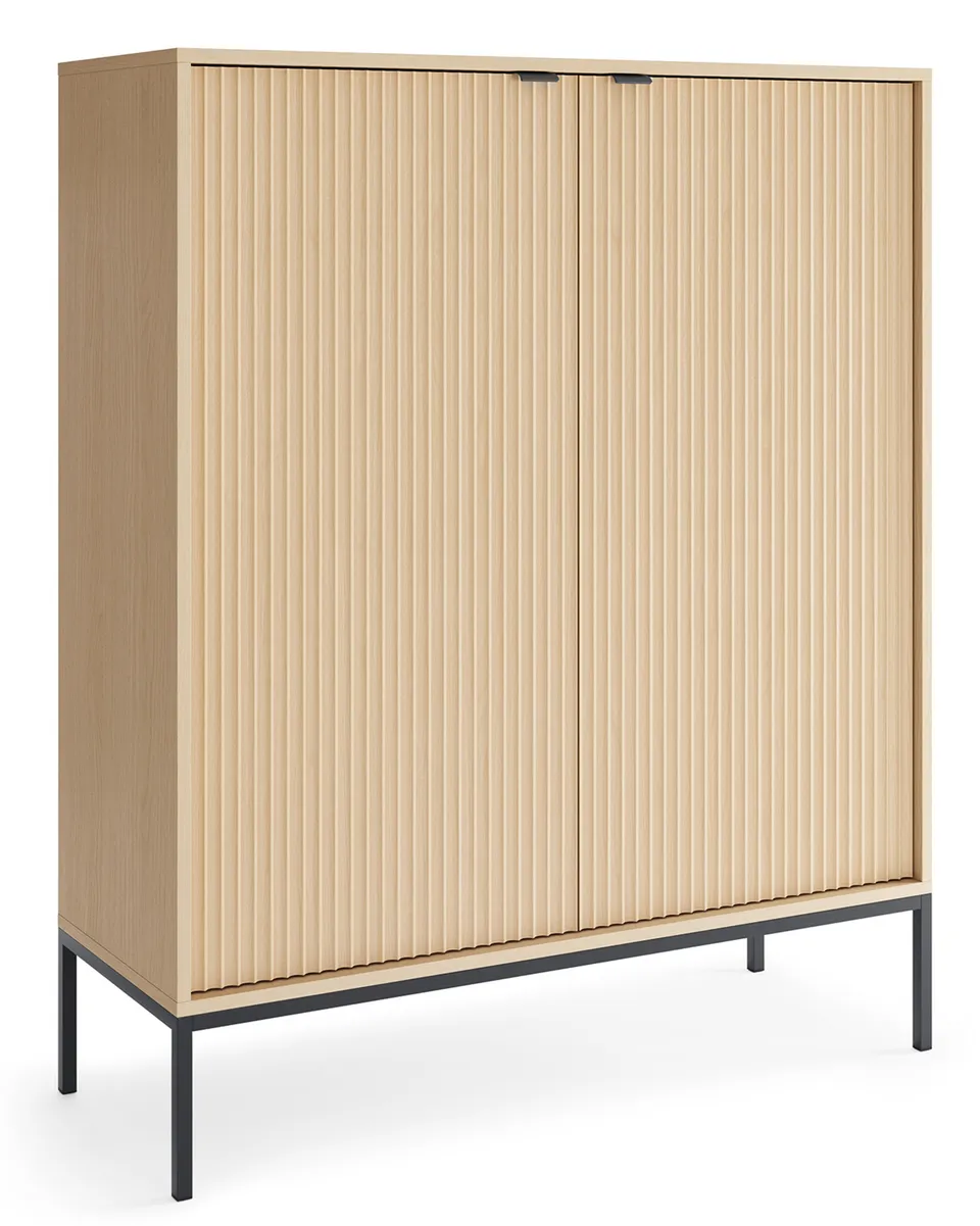 selsey-vellore-kommode-2-t-rig-104-cm-vicenza-eiche-geriffelt-schwarze-beine image 1
