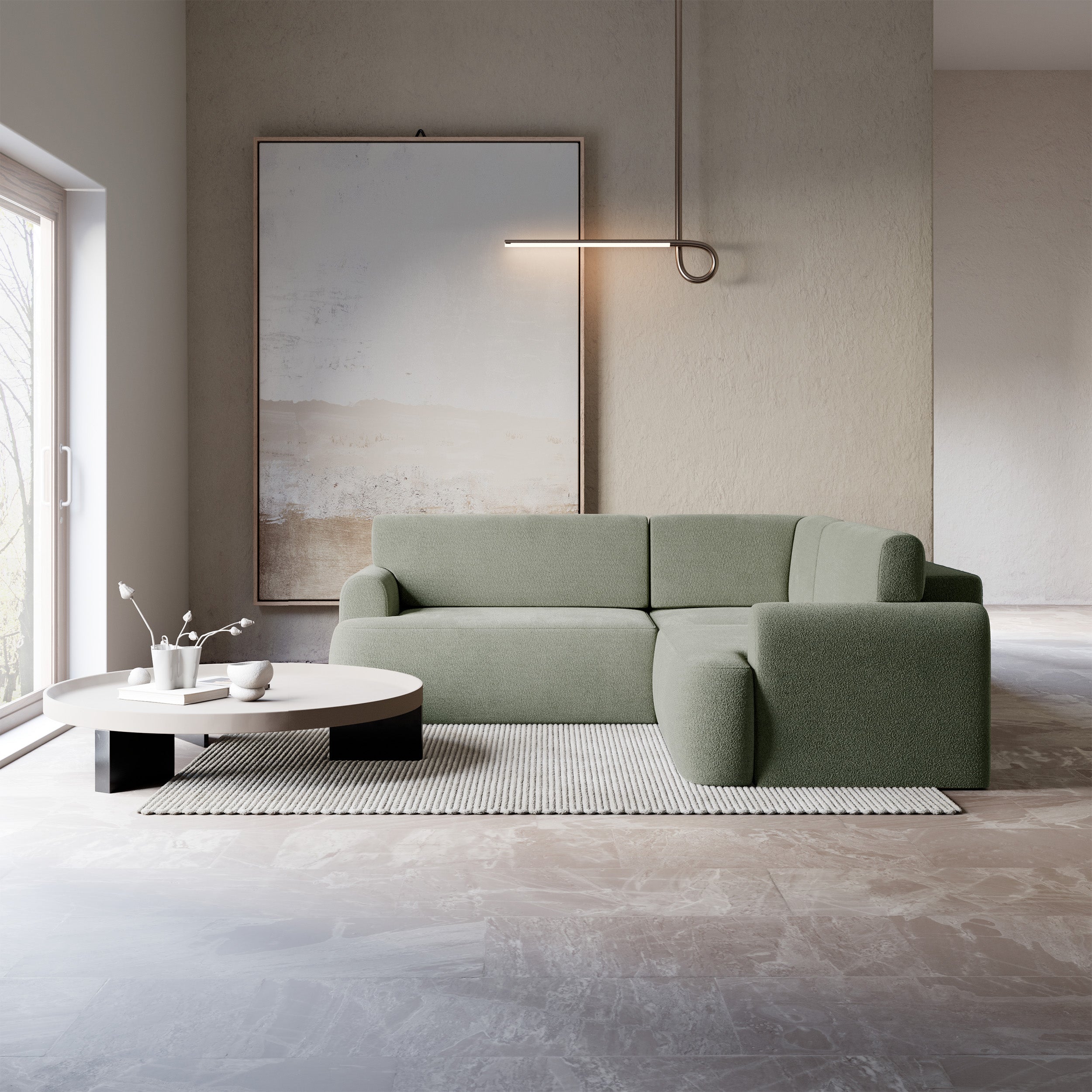 selsey-kaveo-ecksofa-mit-schlaffunktion-l-form-salbeigr-n-chenille-universell image 2