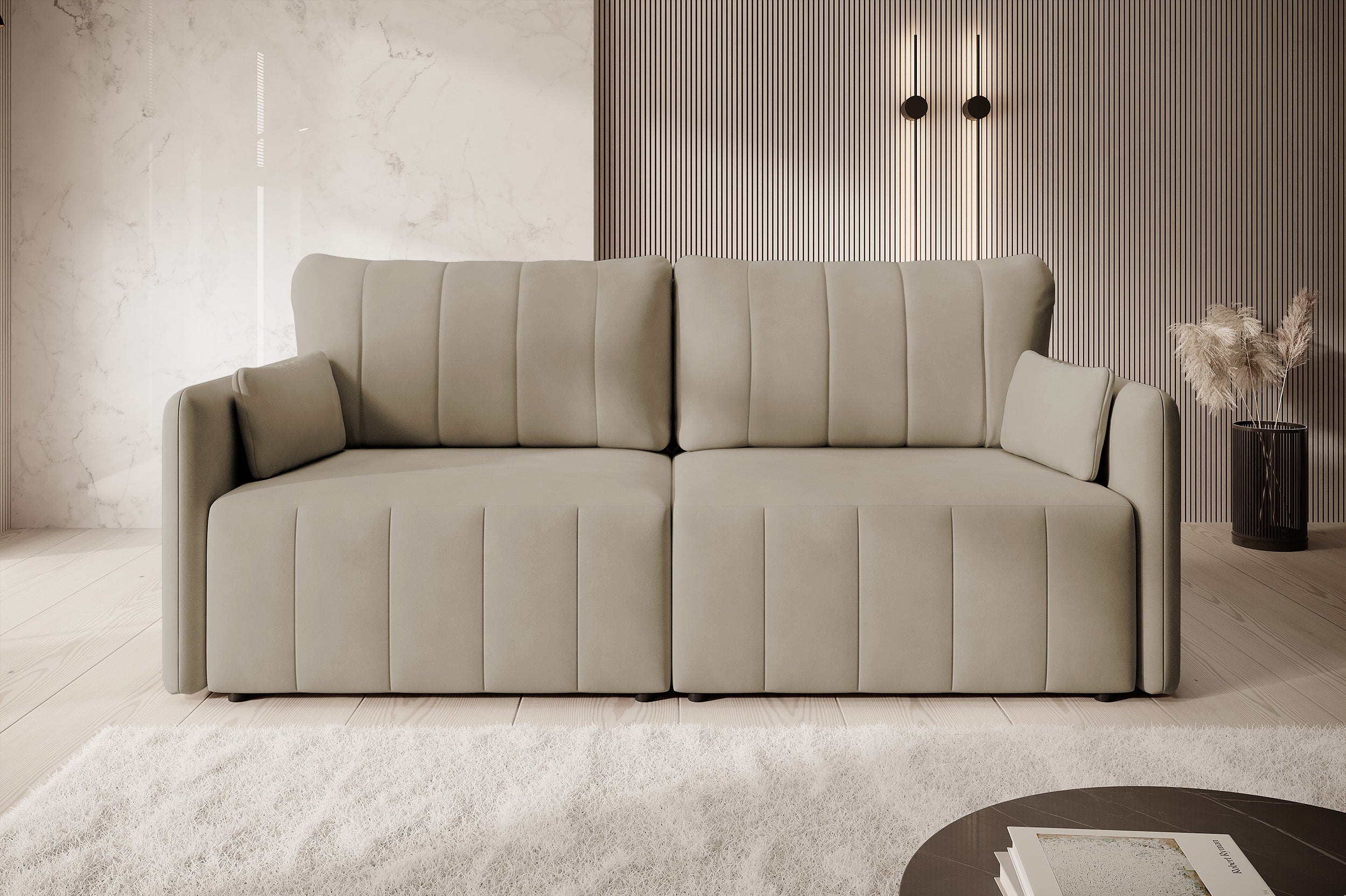 selsey-pierra-ausziehbare-eckcouch-mit-stauraum-beige-wasserabweisender-samt image 4