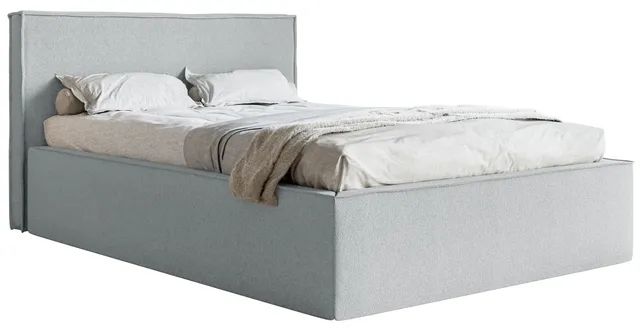 selsey-lucera-gepolstertes-bett-160x200-cm-mit-stauraum-grau-chenille image 1