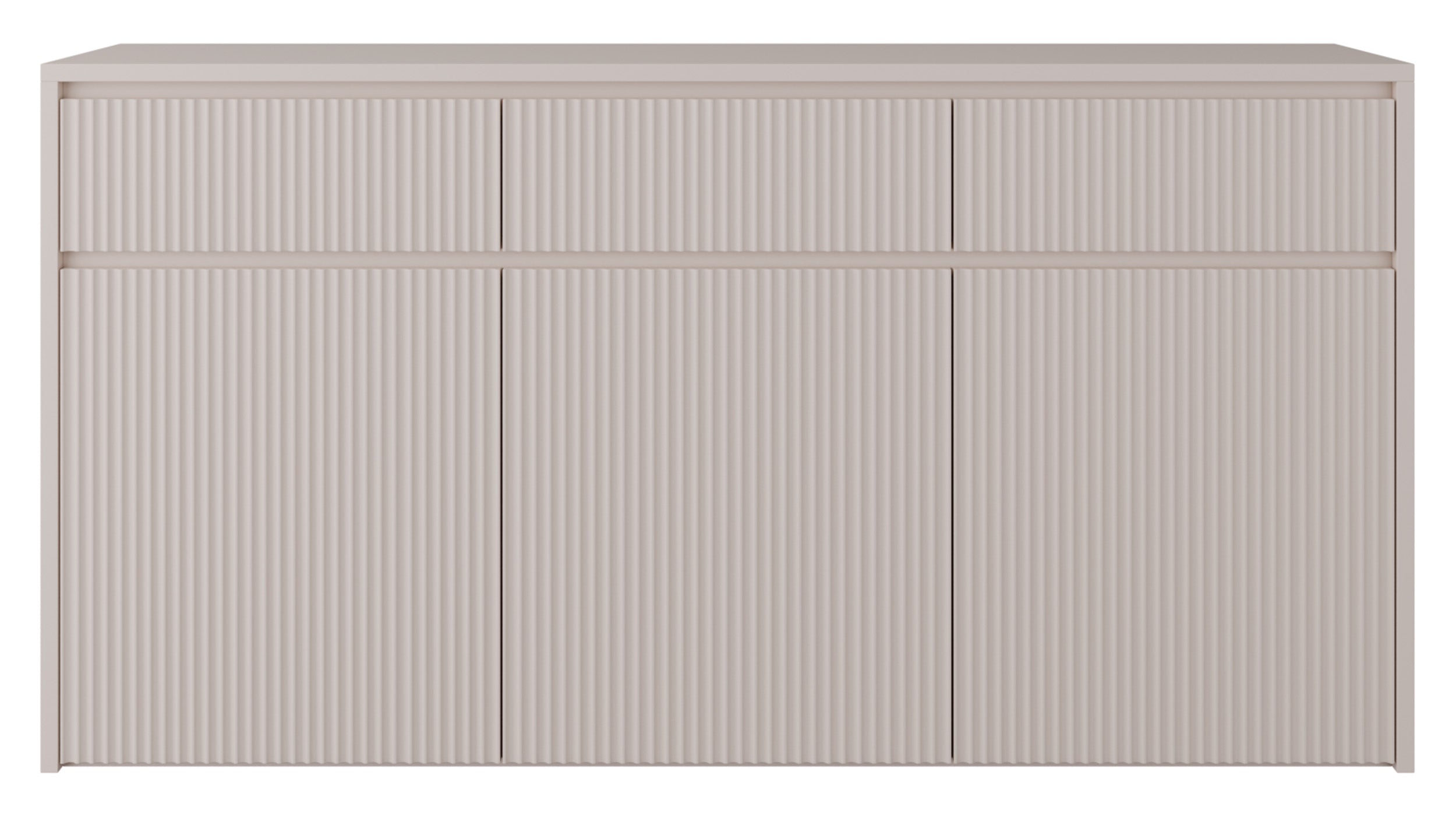 selsey-vemmi-dreht-r-kommode-155-cm-mit-3-schubladen-geriffelte-kaschmir-front image 7