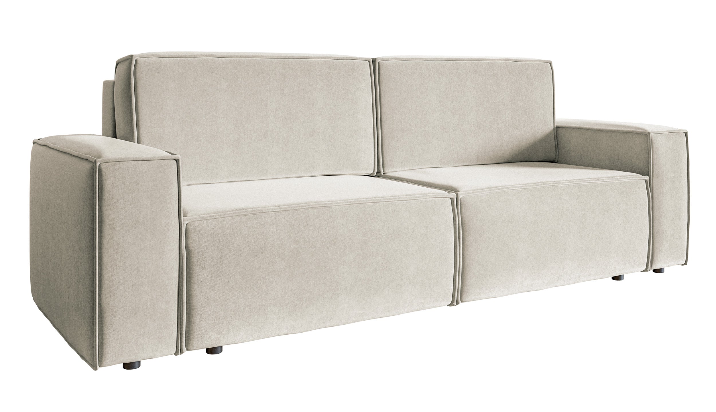 selsey-copertino-schlafsofa-3-sitzer-hellbeige-velours-wasserabweisend-ausziehba image 4