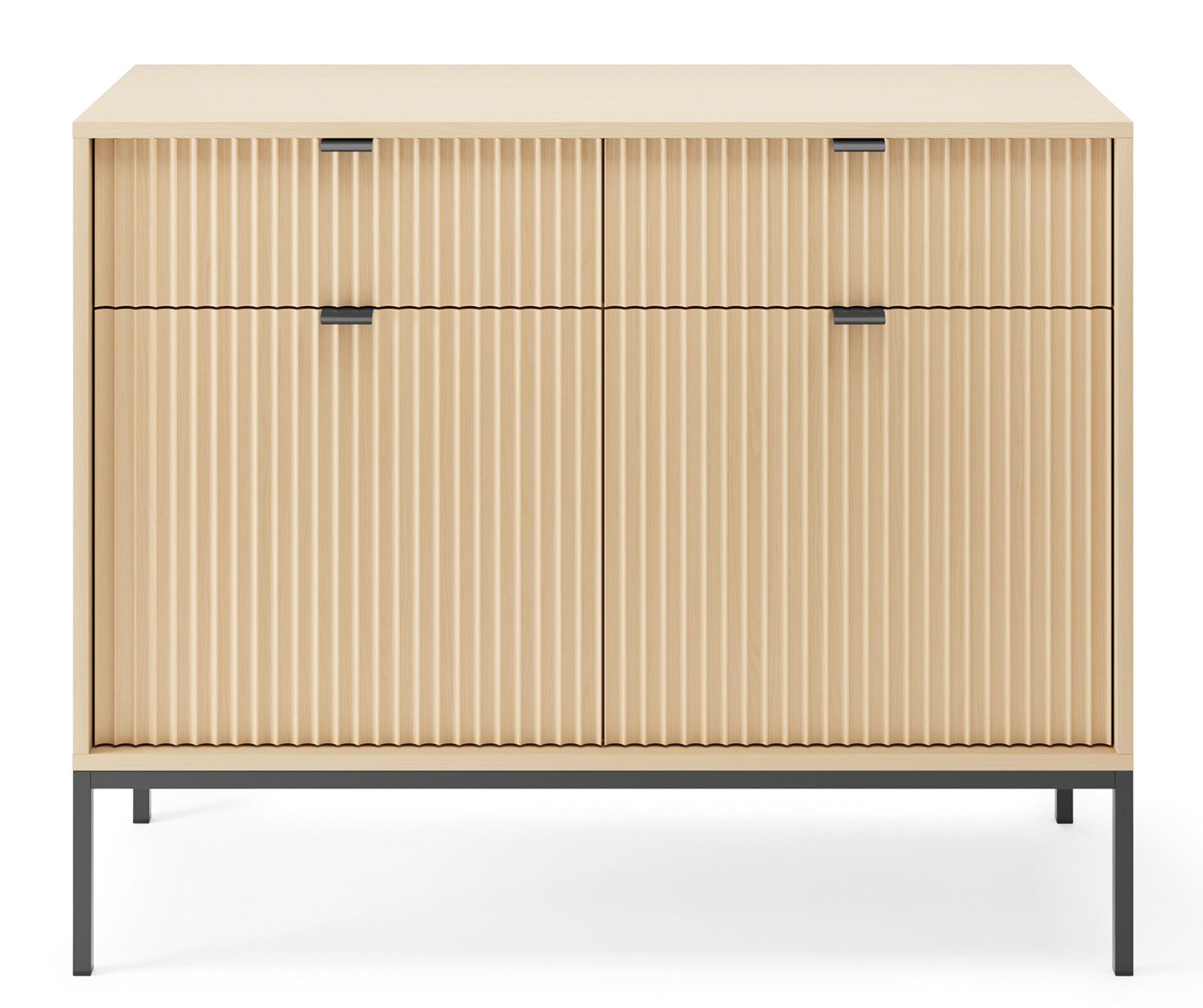 selsey-vellore-kommode-104-cm-zweit-rige-kommode-mit-2-schubladen-geriffelter-fr image 7