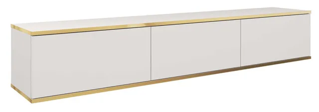 selsey-mucalma-tv-schrank-175-cm-wei-mit-goldenen-eins-tzen image 1