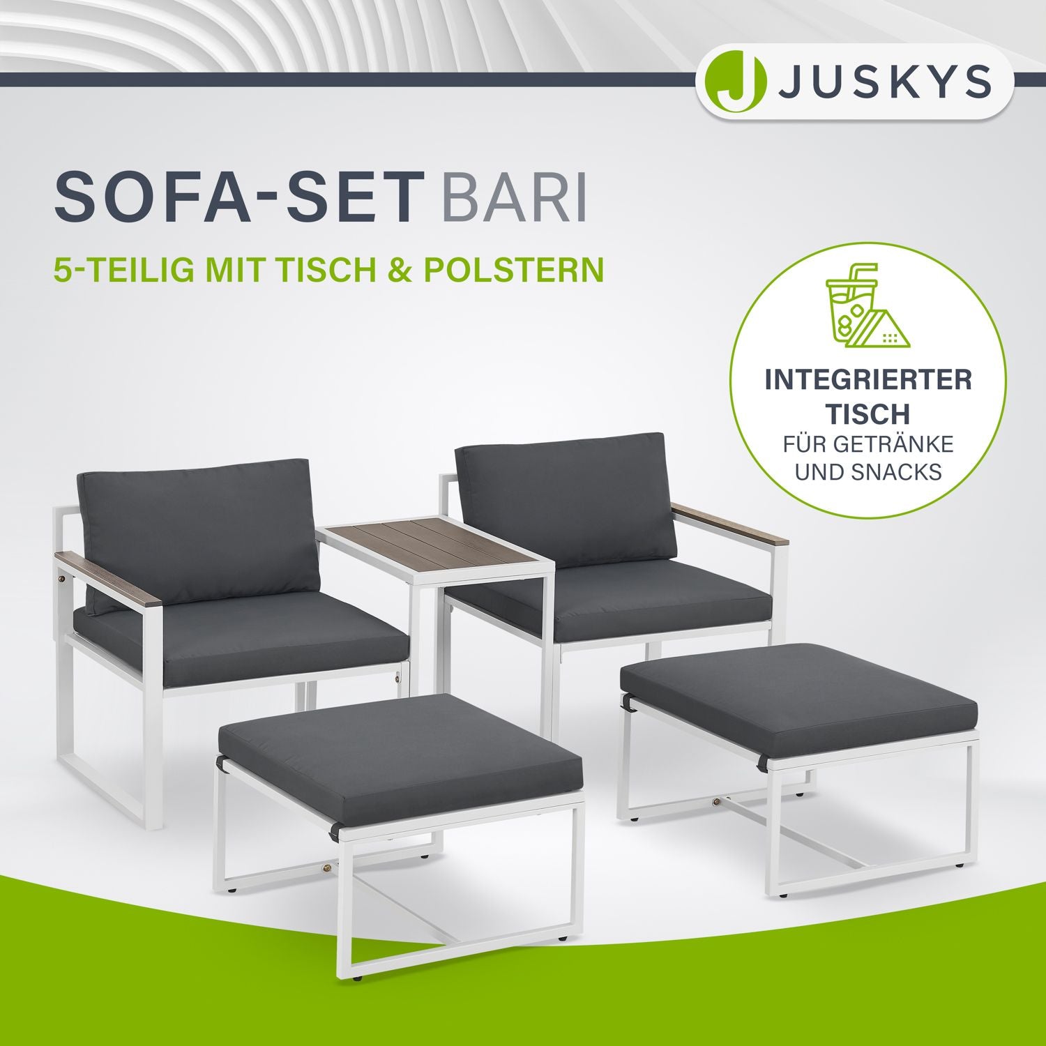 juskys-sofa-gartenm-bel-set-bari-5-teilig-grau-f-r-2-personen image 2