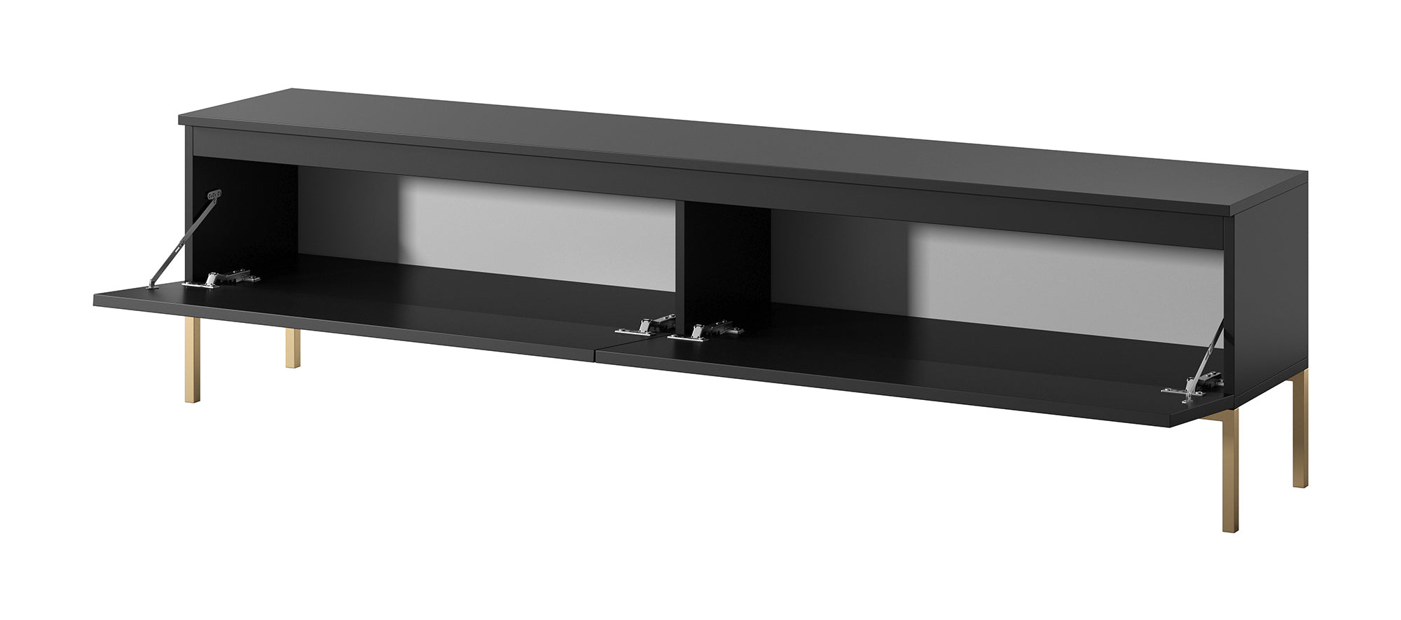 selsey-bemmi-tv-schrank-175-cm-schwarz-mit-goldenen-beinen image 4