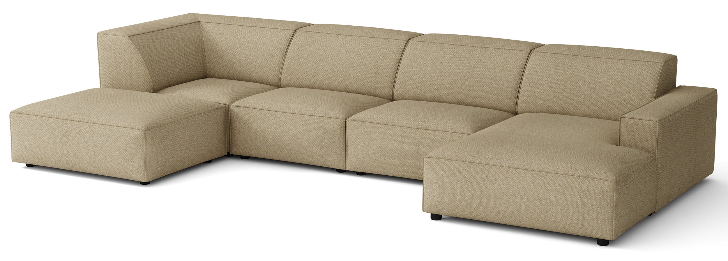 selsey-sellmo-gro-es-u-f-rmiges-modulares-ecksofa-links-mit-pouf-dunkelbeige-hyd image 3