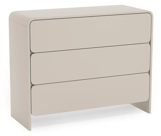 selsey-lummo-kommode-100-cm-mit-3-schubladen-kaschmir image 1