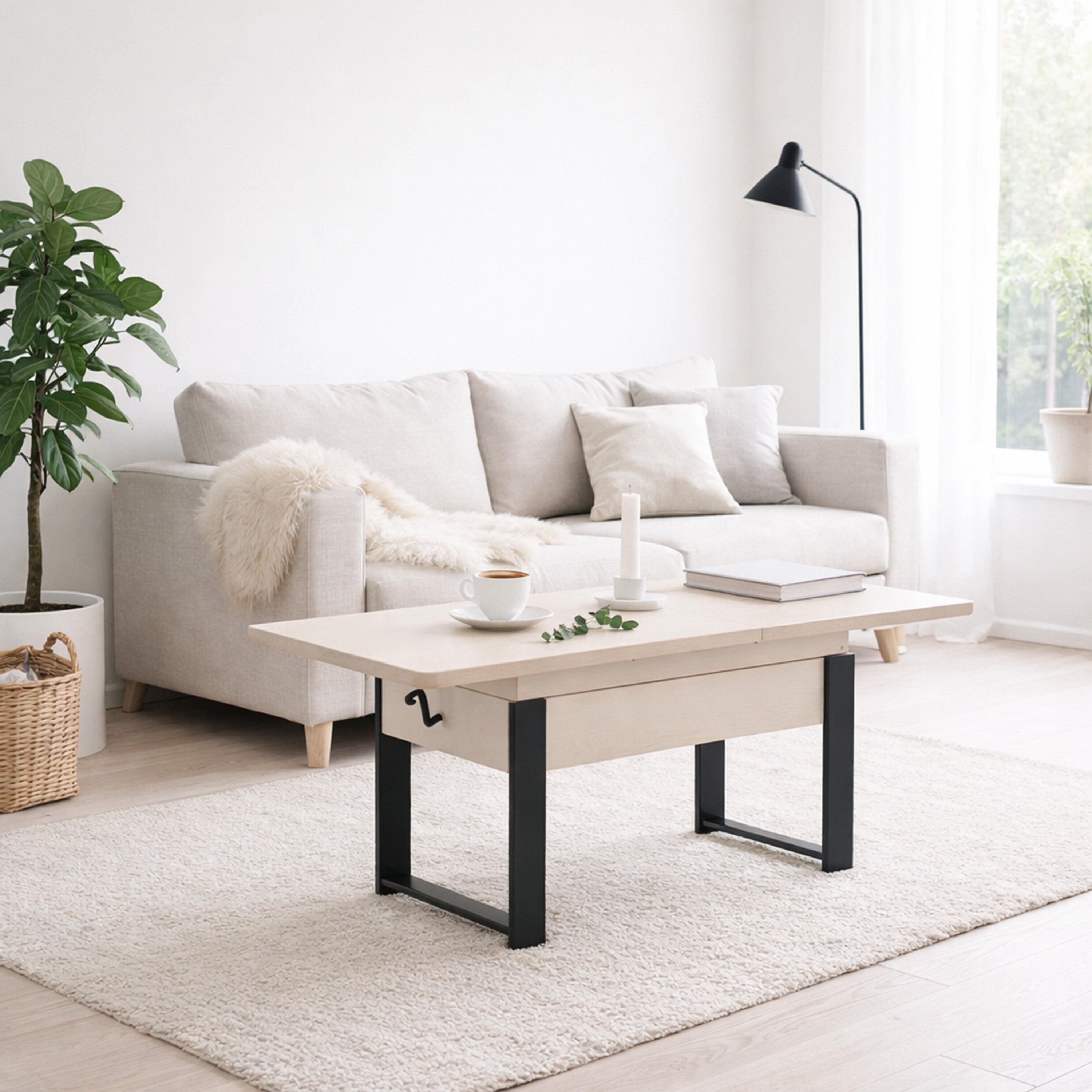 selsey-hugo-ausziehbarer-couchtisch-120-157-x67-cm-kaschmir-schwarze-beine-3-in- image 2