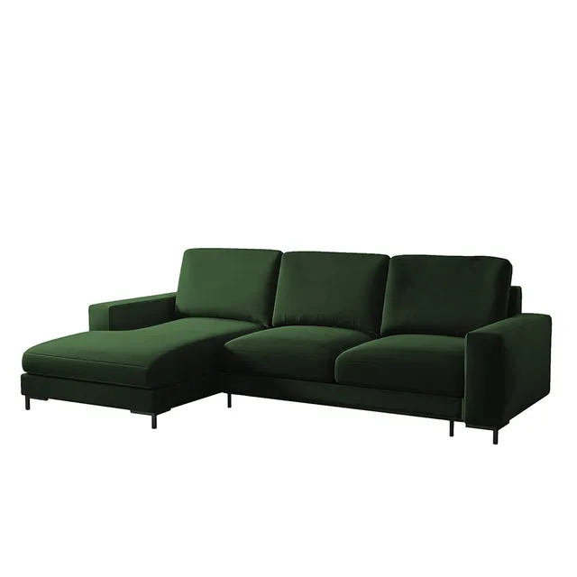 selsey-mokpeo-ecksofa-mit-schlaffunktion-l-form-2x-stauraum-samt-flaschengr-n-li image 1
