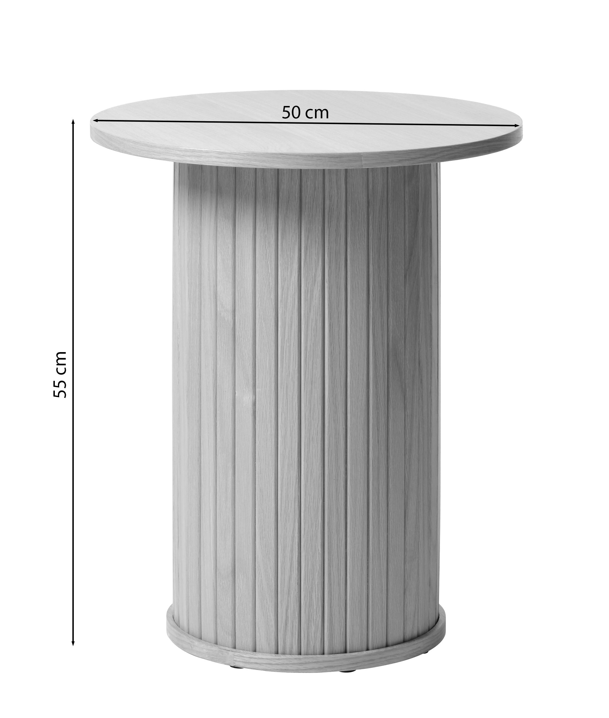 selsey-gativel-runder-couchtisch-50-cm-lamellen-eiche-schwarz image 3