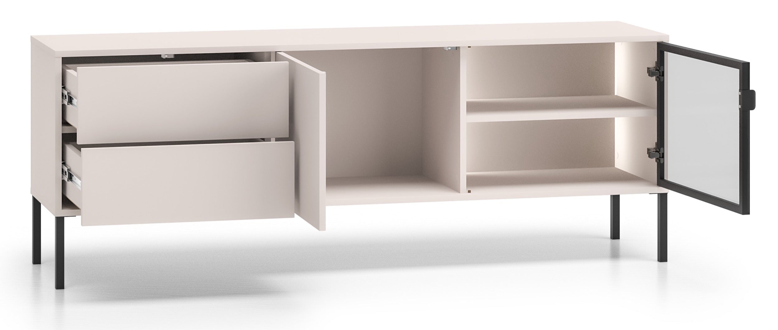 selsey-barnee-tv-kommode-160-cm-zweit-rig-mit-schubladen-und-led-beleuchtung-kas image 3