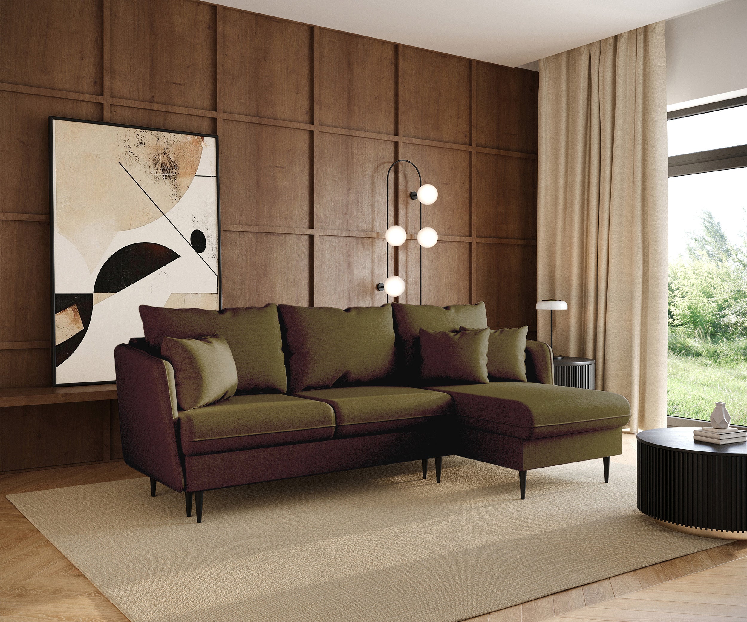 selsey-volio-ecksofa-mit-schlaffunktion-l-f-rmig-olivgr-ner-chenille-stoff-schwa image 3