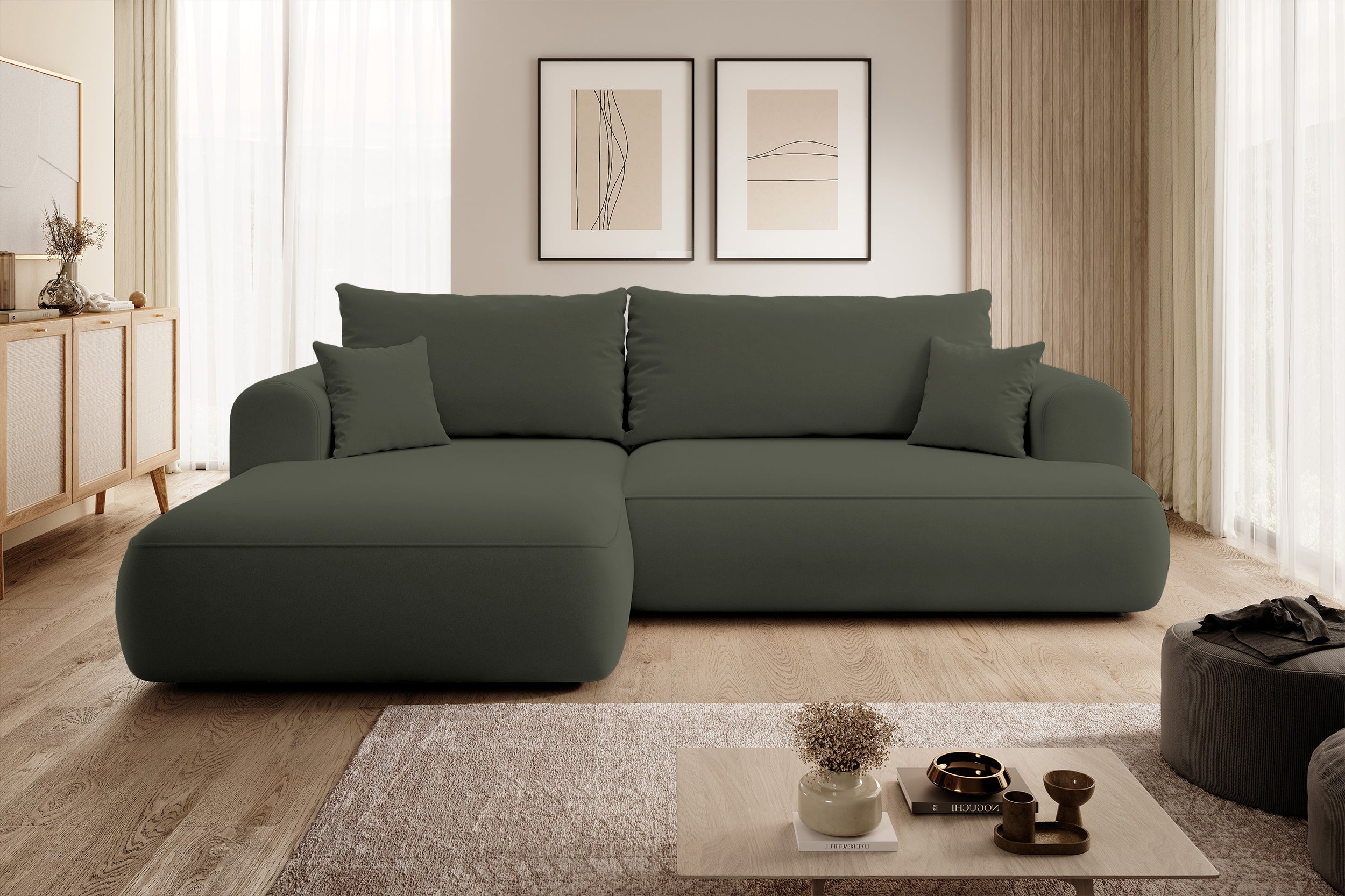 selsey-ovo-ecksofa-mit-schlaffunktion-l-form-links-olivgr-ner-samt-mit-stauraum image 3