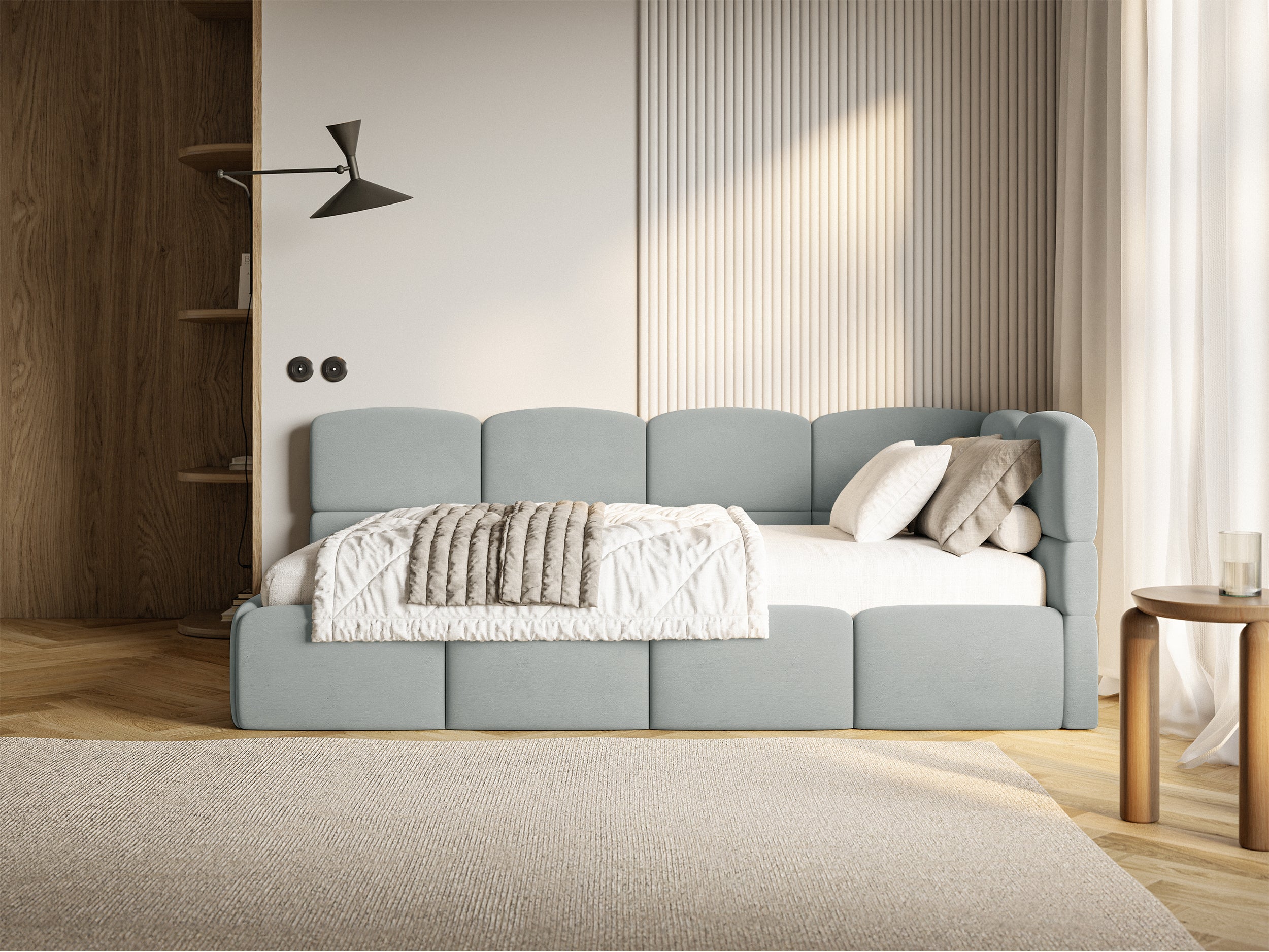 selsey-cloudy-jugendbett-120x200-cm-rechts-mit-stauraum-grauer-velours-2 image 4