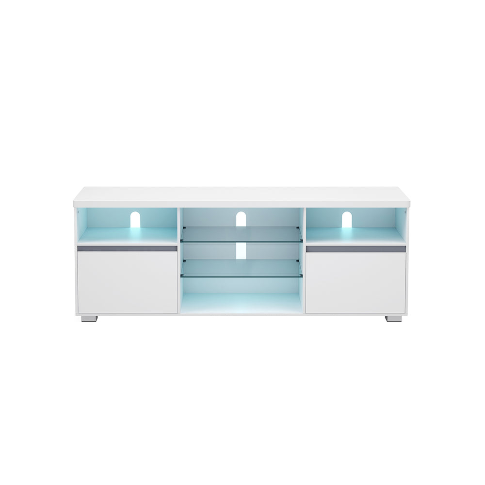 vasagle-tv-schrank-mit-offenen-ablagen-und-led-beleuchtung image 2