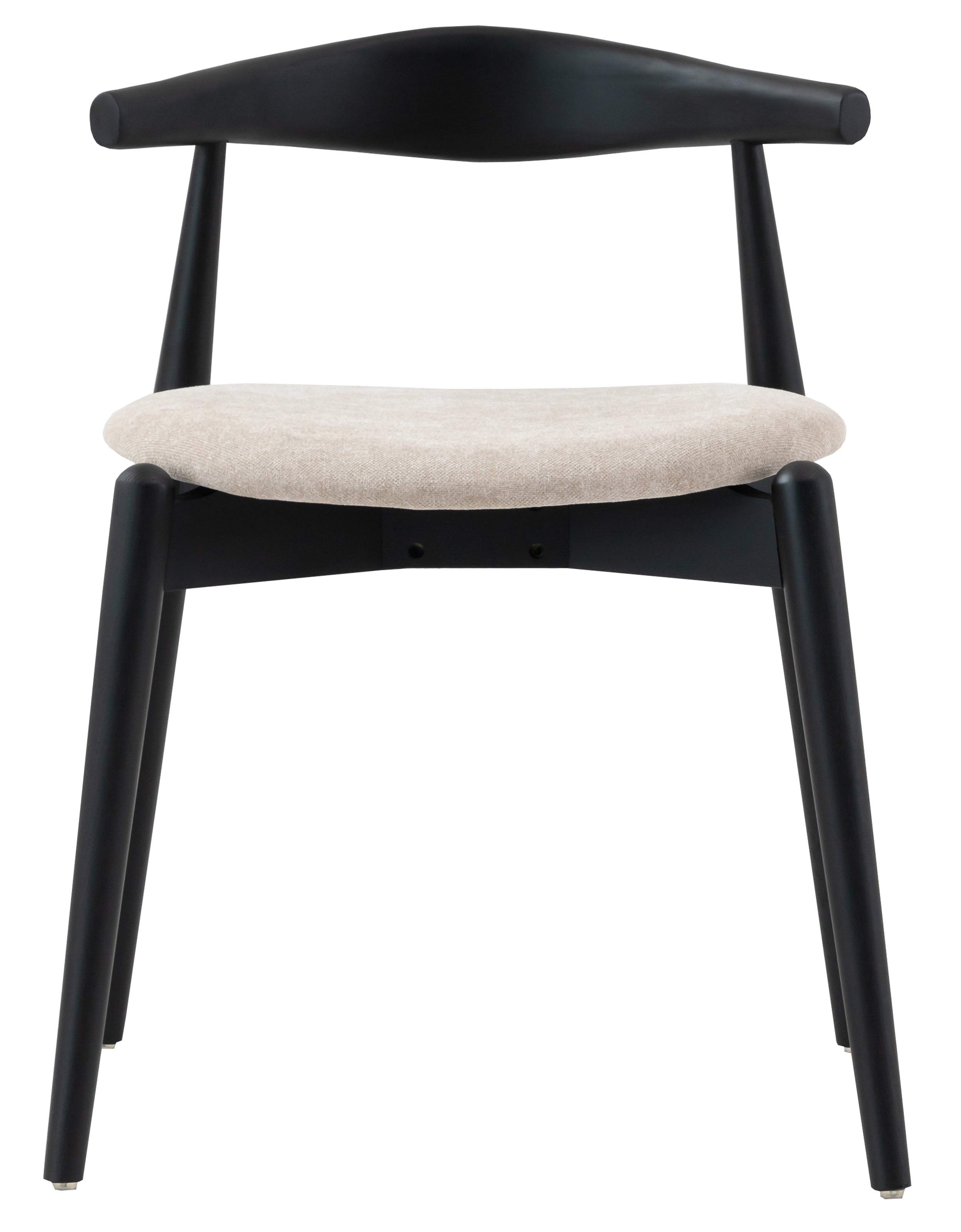 selsey-dinesse-holzstuhl-esszimmer-beige-chenille-schwarz-eschenholz image 3