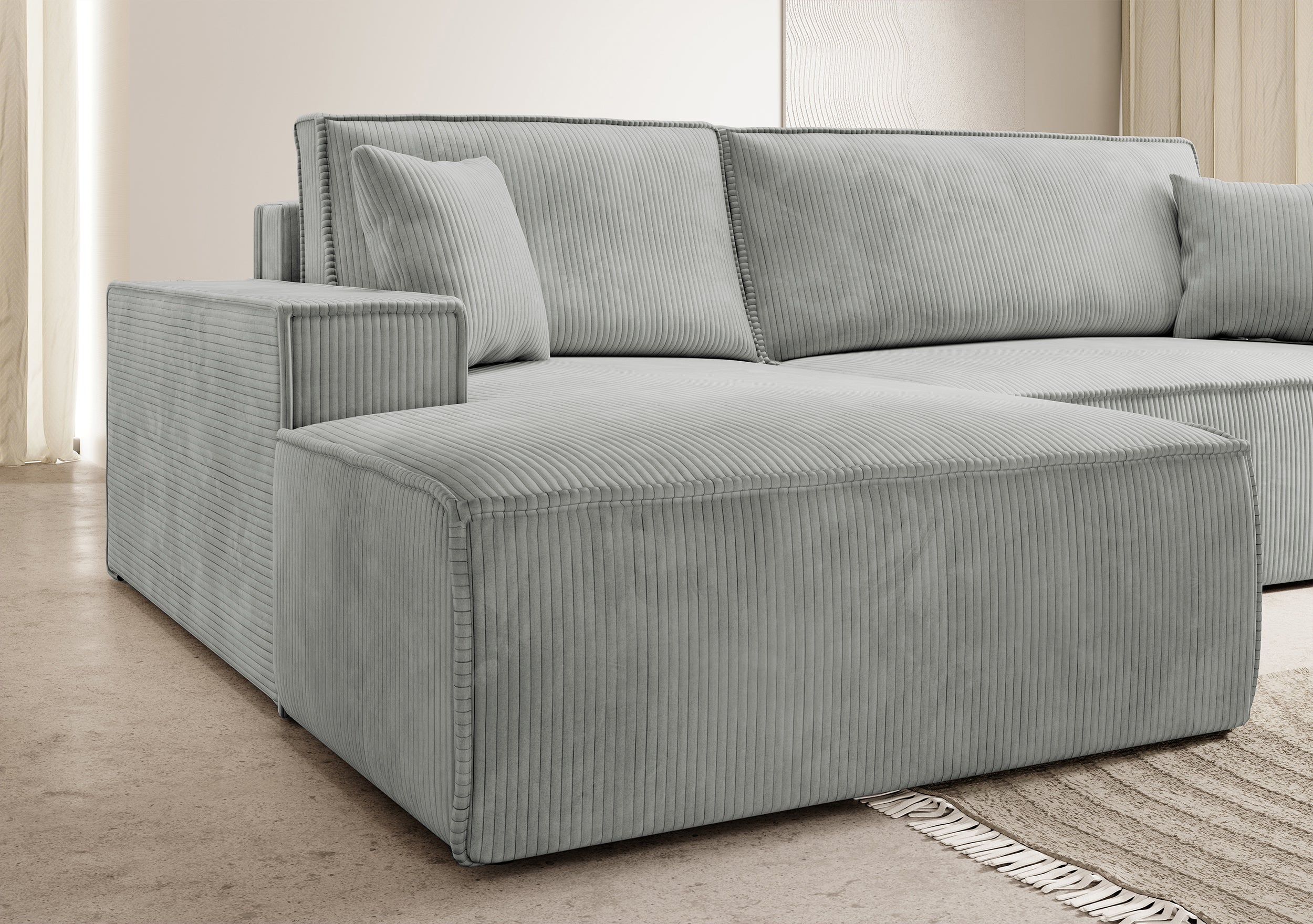 selsey-farese-new-ecksofa-mit-schlaffunktion-l-form-stauraum-cord-hellgrau-links image 3