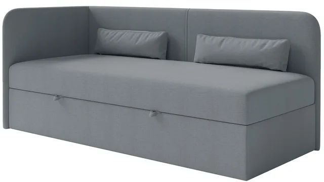selsey-calmmo-jugendbett-90x200-links-mit-stauraum-dunkelgrau-chenille image 1