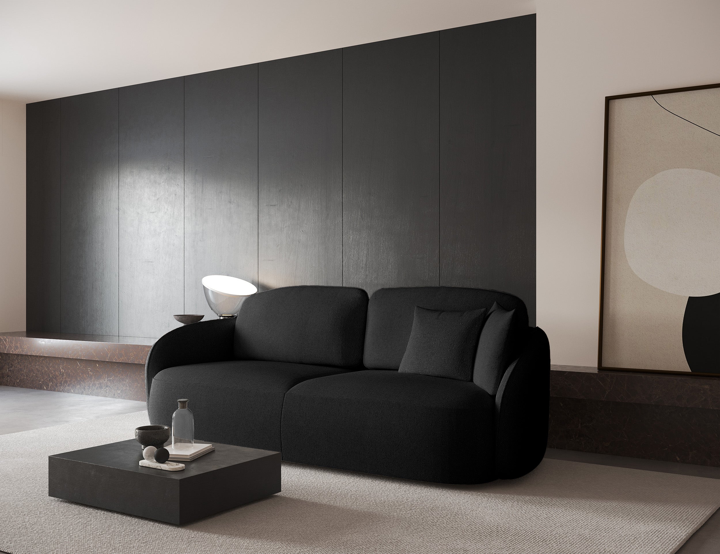 selsey-savoy-schlafsofa-3-sitzer-schwarz-mit-stauraum-hydrophobes-chenille image 3