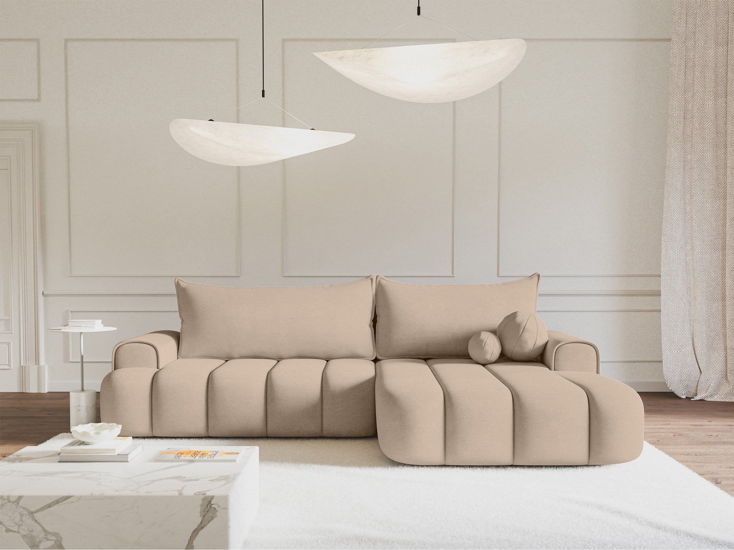 selsey-dandelino-ecksofa-mit-schlaffunktion-l-form-rechts-mit-stauraum-beige-sam image 2