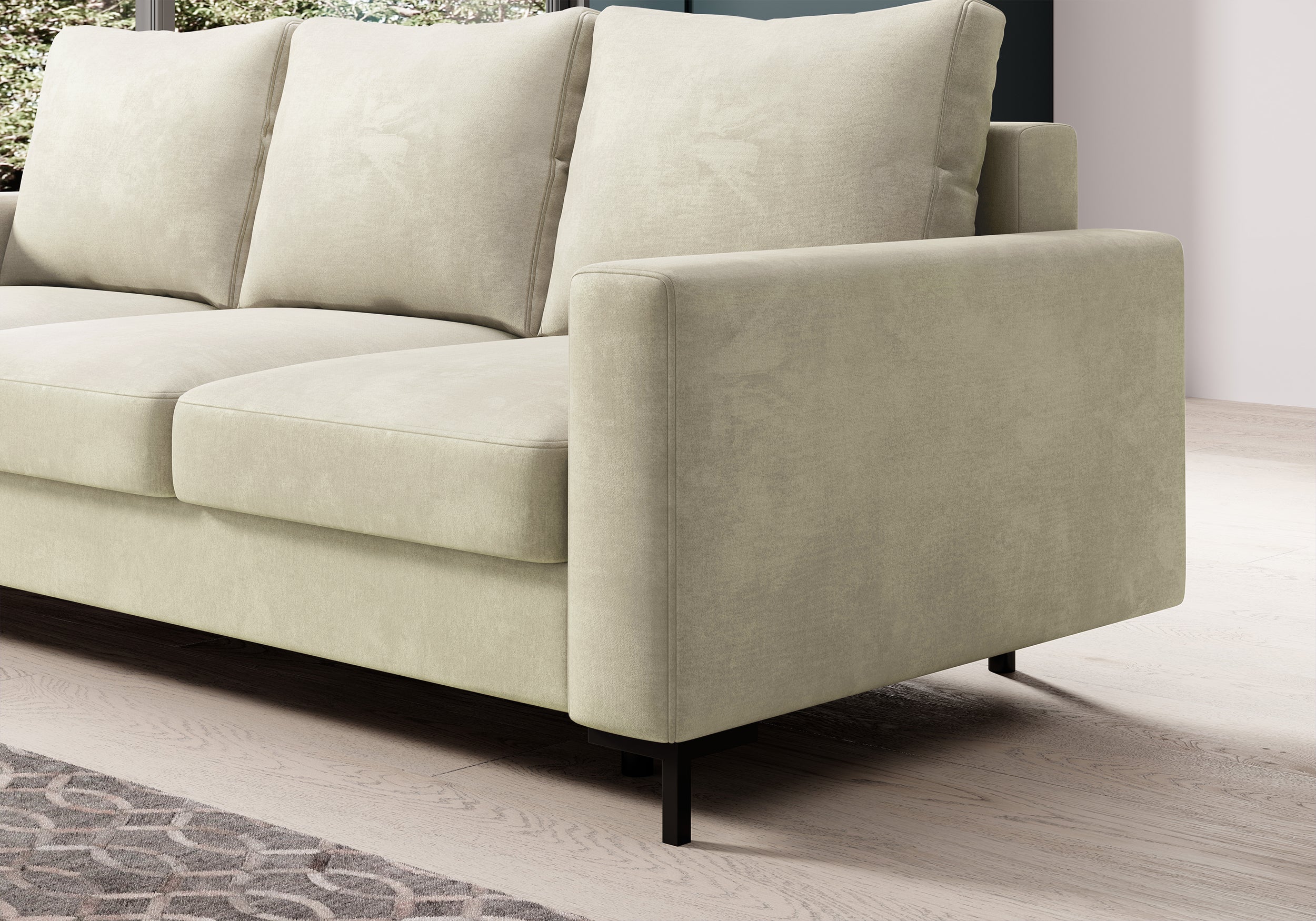 selsey-mokpeo-dreisitziges-ausklappbares-sofa-mit-stauraum-beige-samtstoff image 4