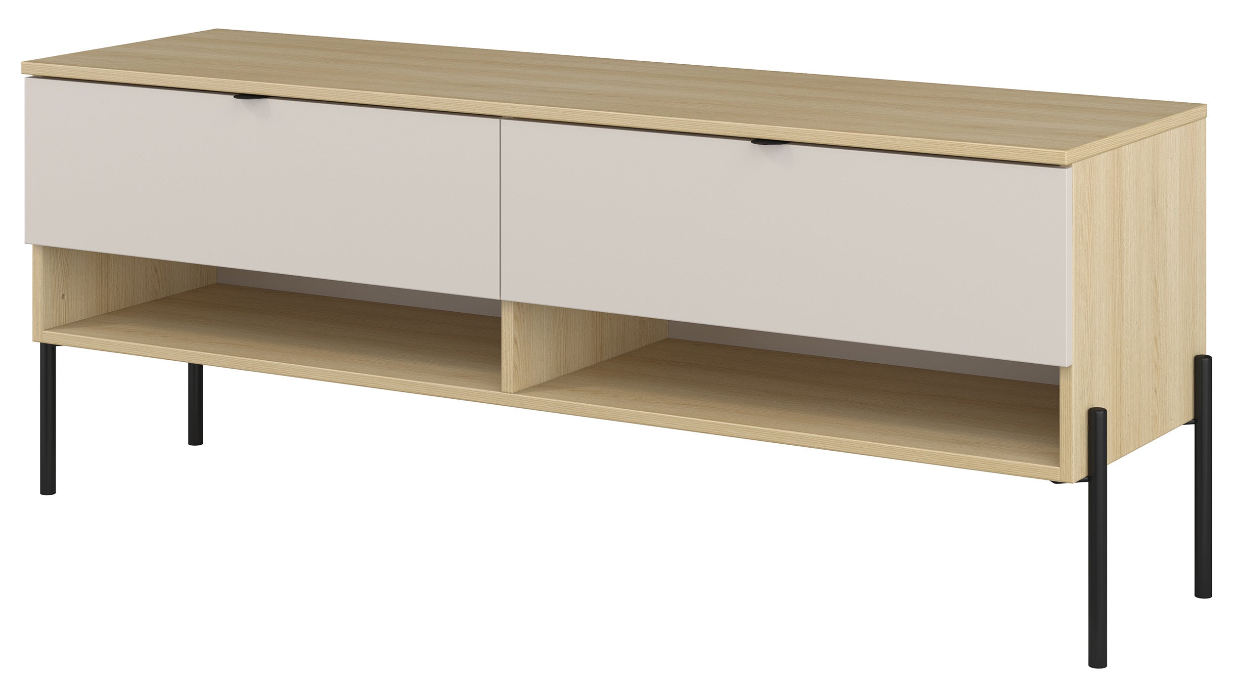 selsey-ore-tv-schrank-140-cm-mit-2-schubladen-lindberg-eiche-kaschmir image 8