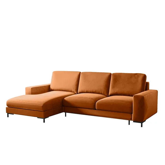 selsey-mokpeo-ecksofa-mit-schlaffunktion-l-links-kupferfarbener-samt image 1