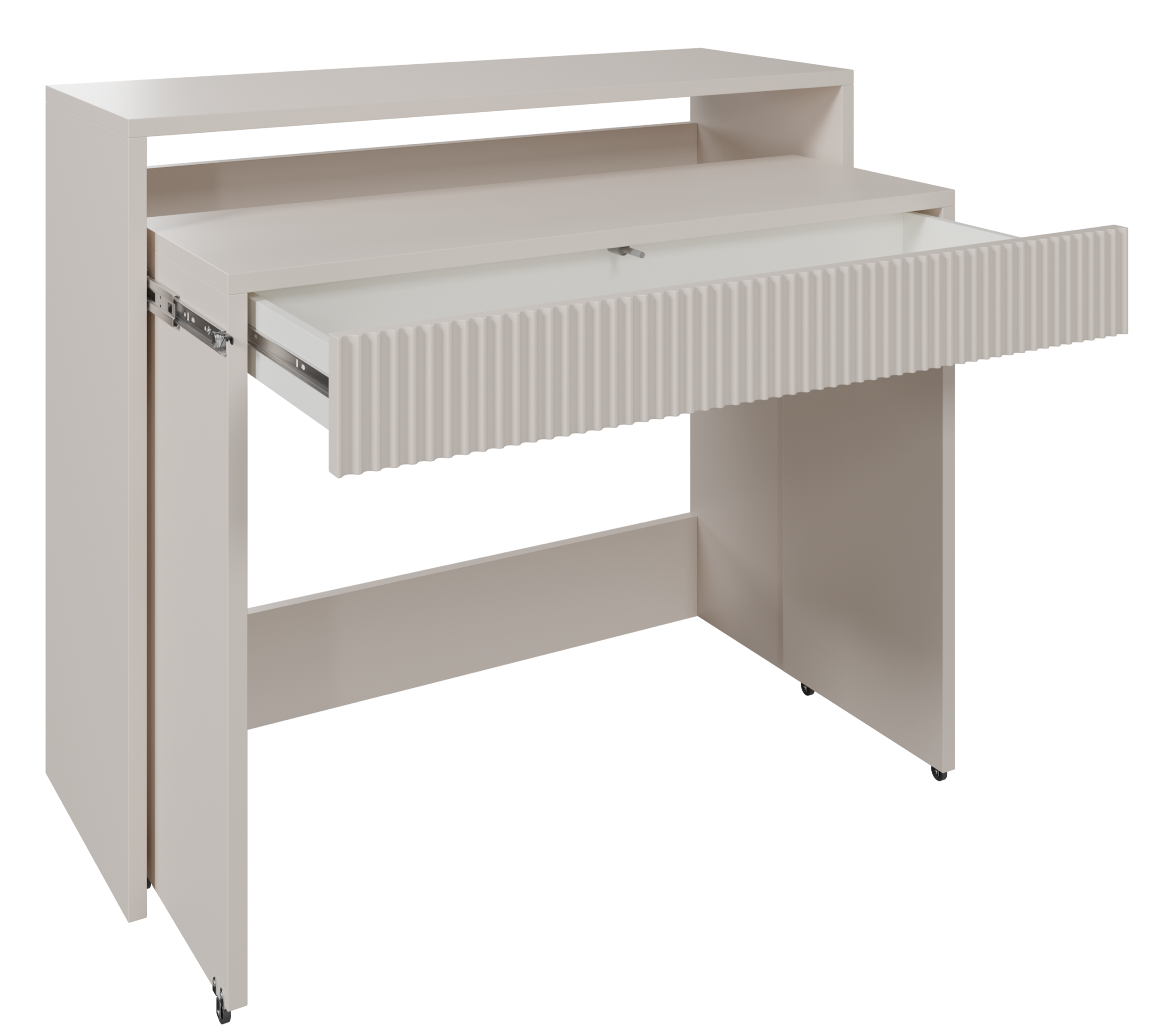 selsey-zoom-schreibtisch-ausziehbar-mit-schublade-rillenfront-98-cm-kaschmir image 3
