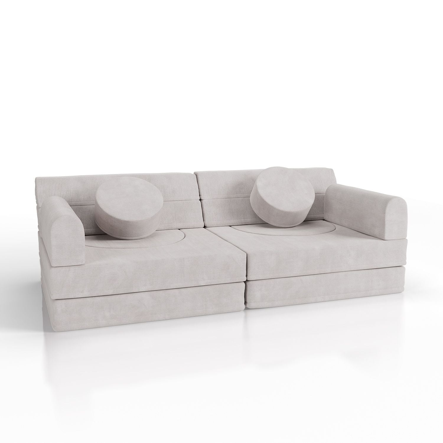 juskys-kayo-kindersofa-spielsofa-cord-beige-modular-mit-kissen image 1