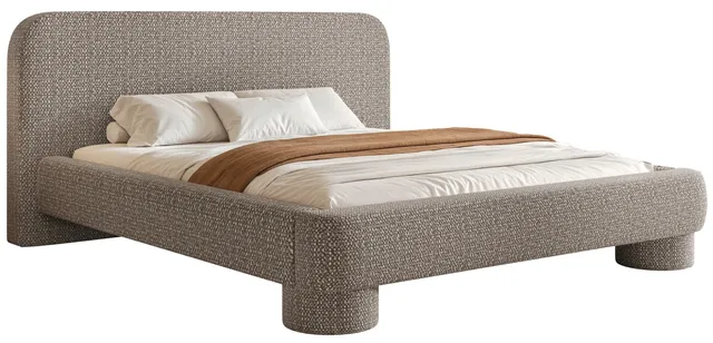 selsey-fredo-gepolstertes-bett-160x200-mit-stauraum-grau-beiges-chenille image 1