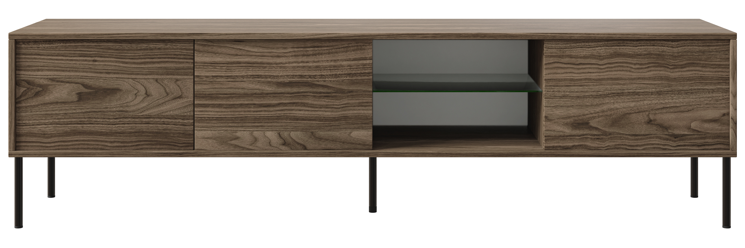 selsey-modity-dreit-riger-tv-schrank-175-cm-nussbaum-mit-glasablage-und-beleucht image 3