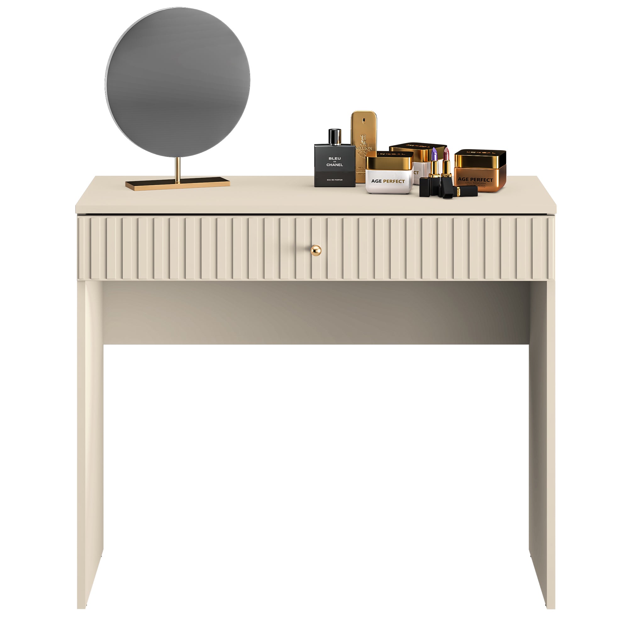 selsey-caletto-schminktisch-92-cm-mit-schublade-lamellen-beige image 4