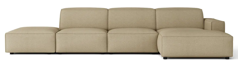 selsey-sellmo-modulares-ecksofa-l-form-rechts-mit-pouf-dunkelbeige-chenille image 1