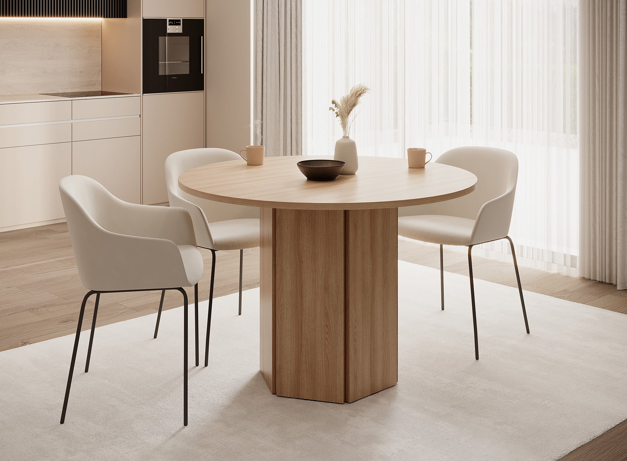 selsey-hexa-runder-tisch-110-cm-eiche-lindberg-sechseckfu image 2
