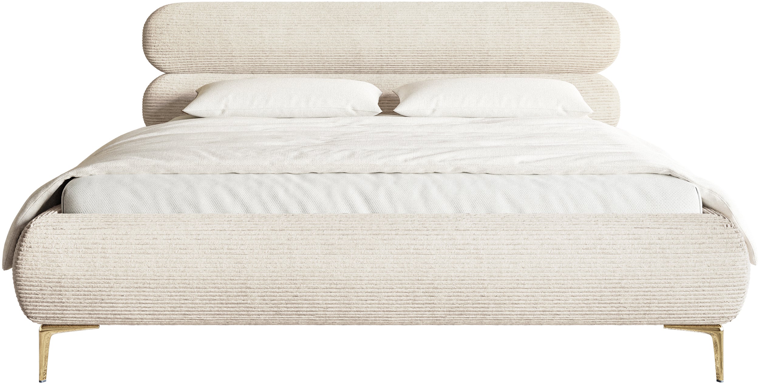 selsey-roule-cord-gepolstertes-bett-160x200-cm-hellbeige-goldene-beine image 6