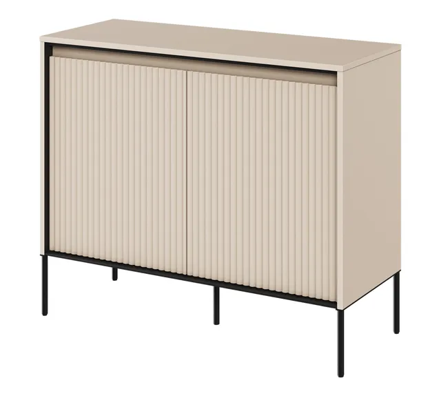 selsey-trend-zweit-rige-kommode-98-cm-mit-led-beige image 1