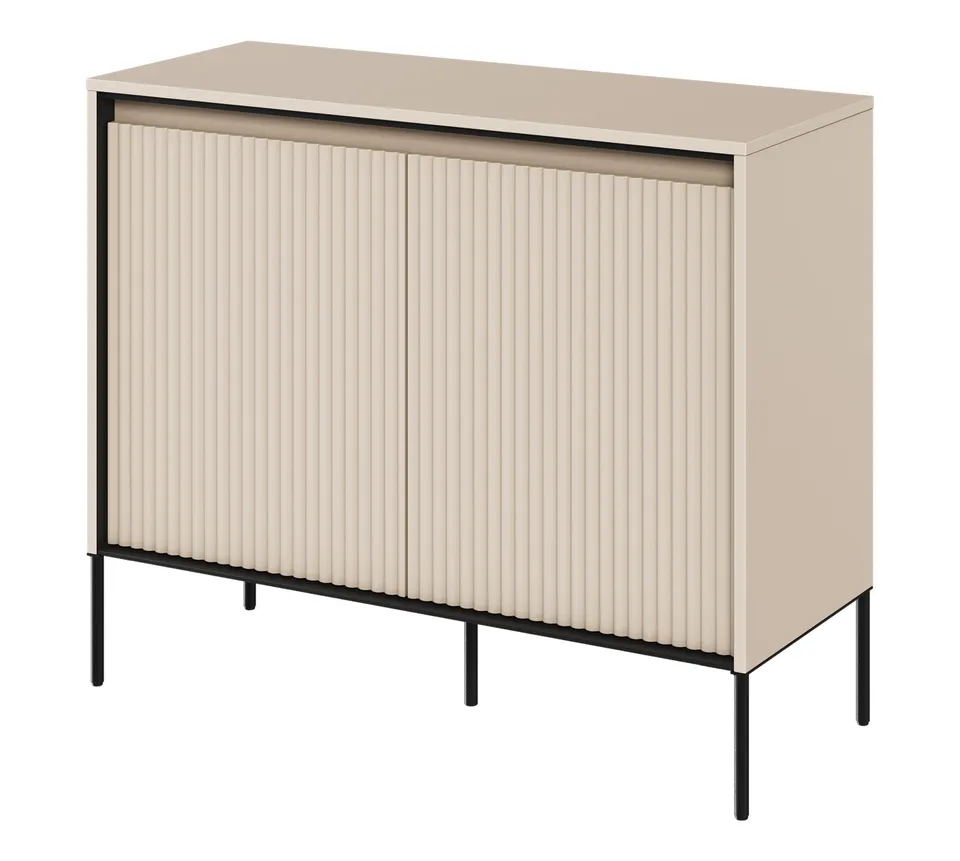 selsey-trend-zweit-rige-kommode-98-cm-mit-led-beige image 1