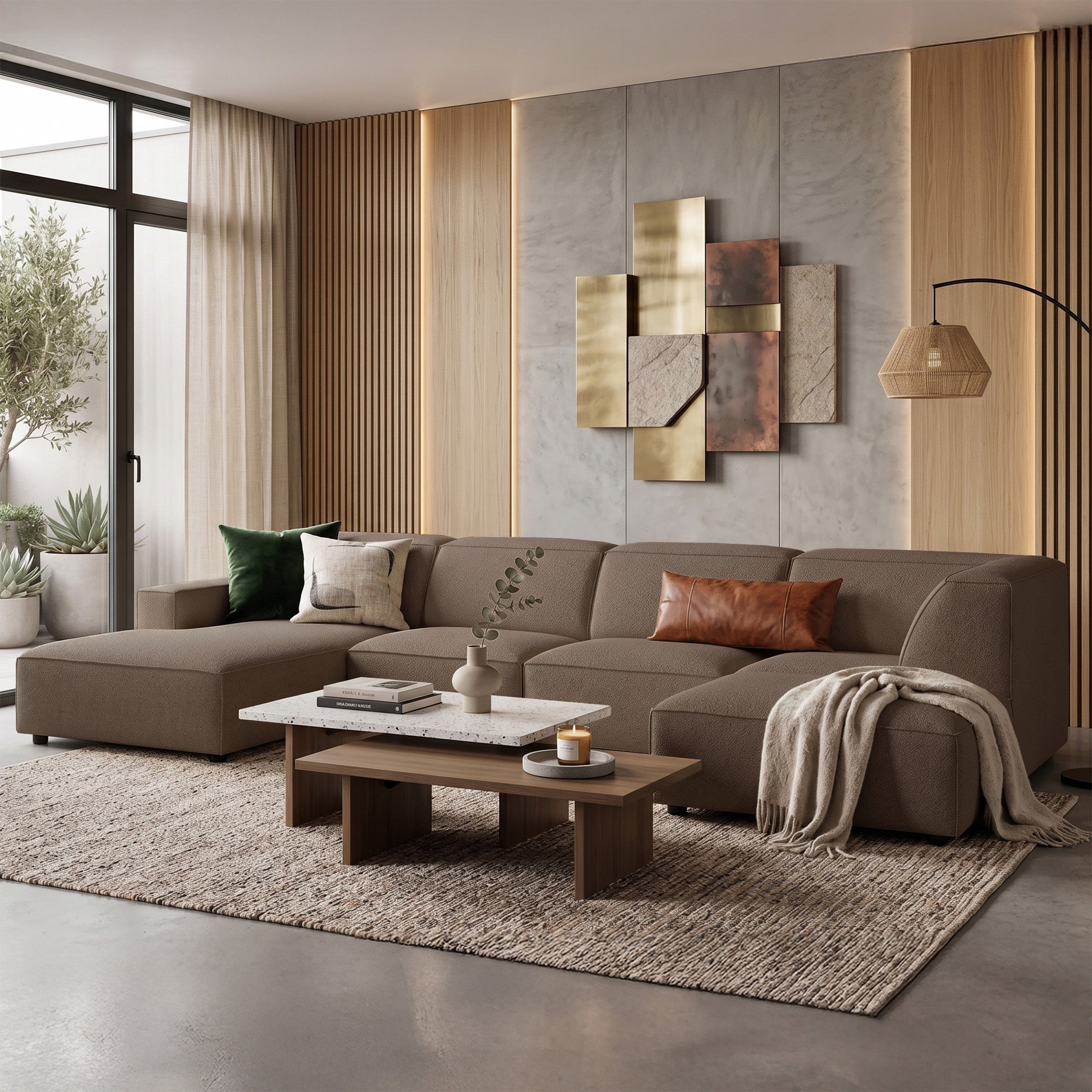 selsey-sellmo-u-f-rmiges-modulares-ecksofa-mit-hocker-rechts-hellbraune-hydropho image 2