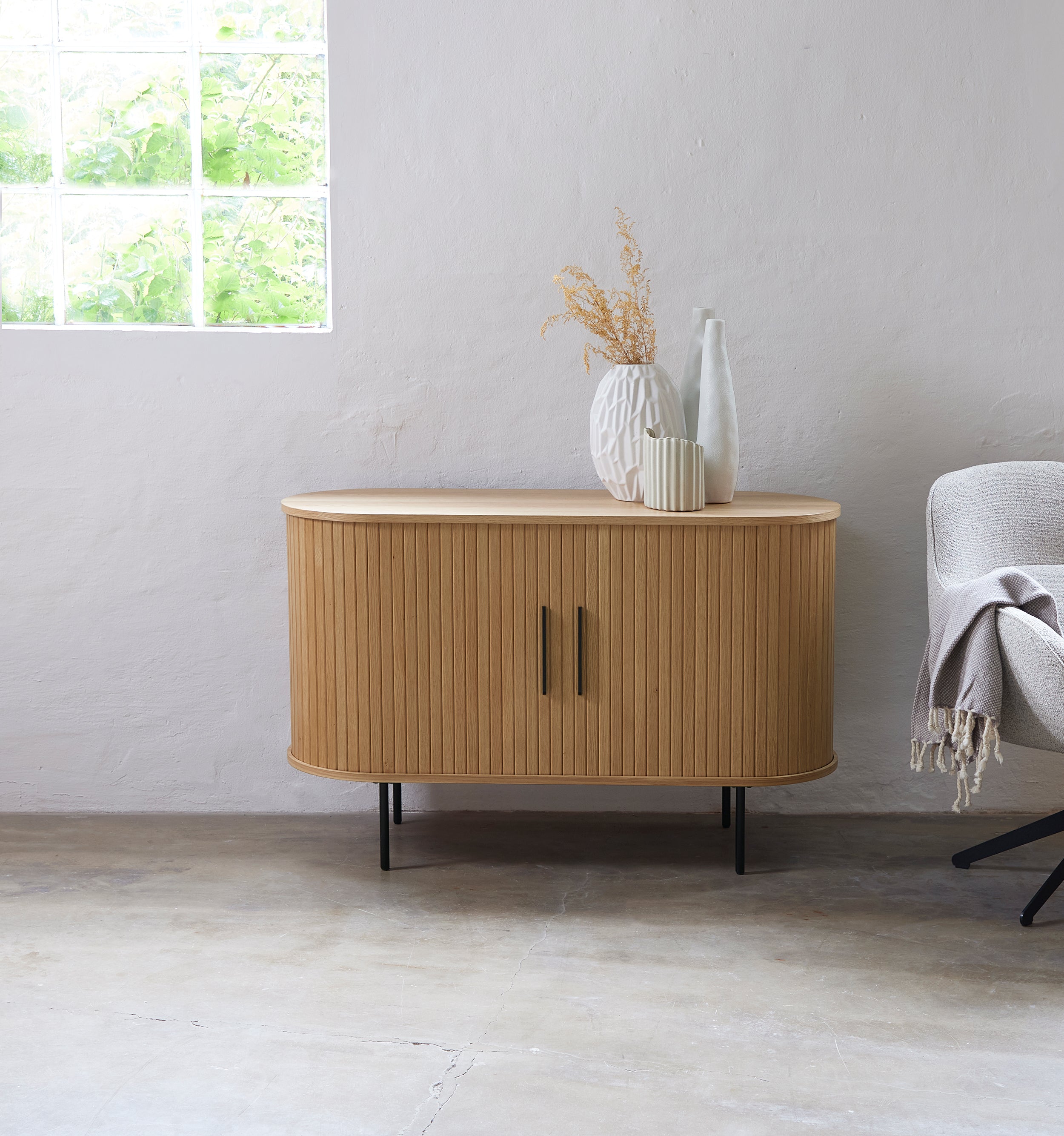 selsey-gativel-kommode-120-cm-natur-eiche-lamellen image 2
