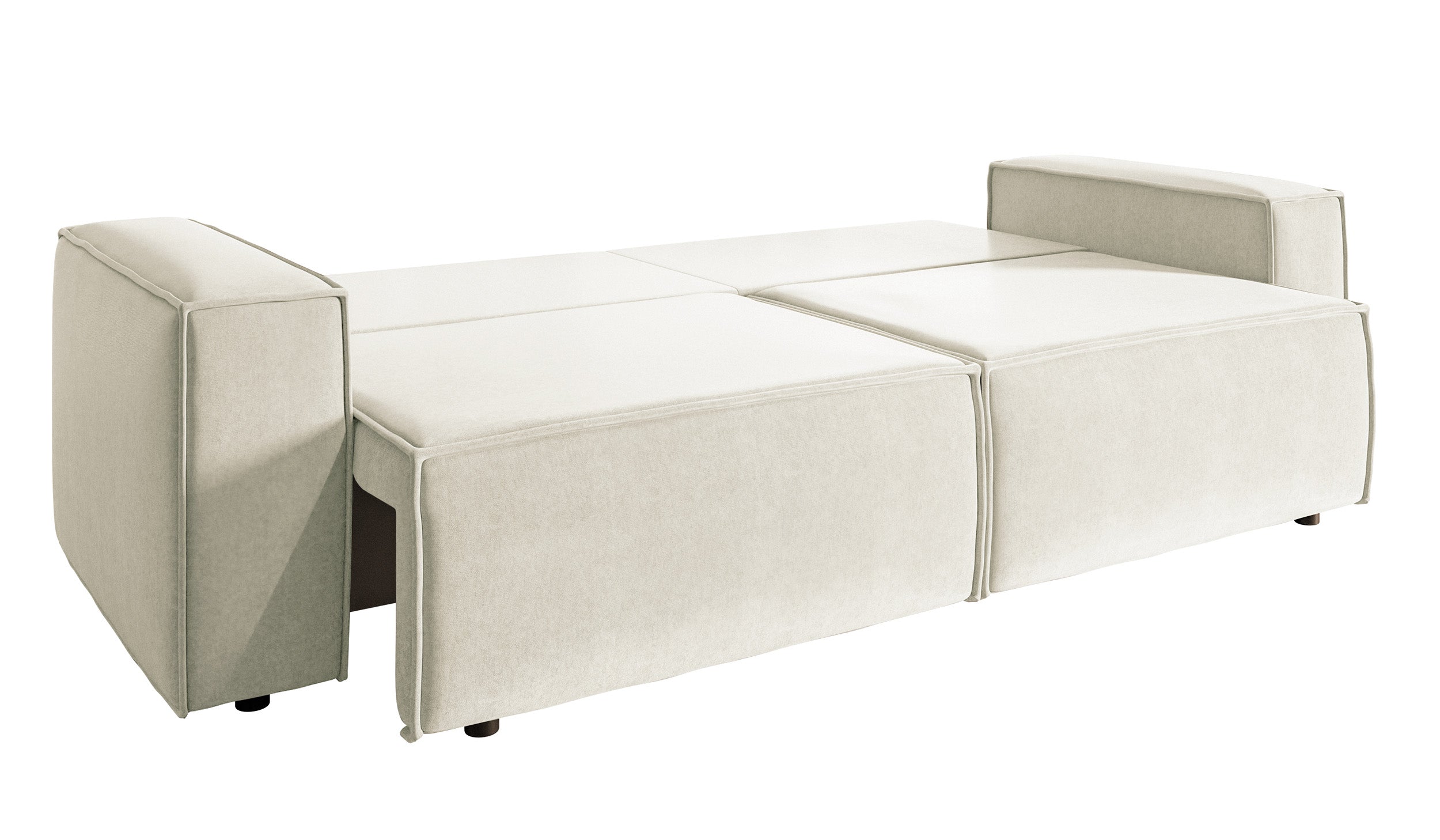 selsey-copertino-drei-sitzer-schlafsofa-creme-velours-wasserabweisend image 5
