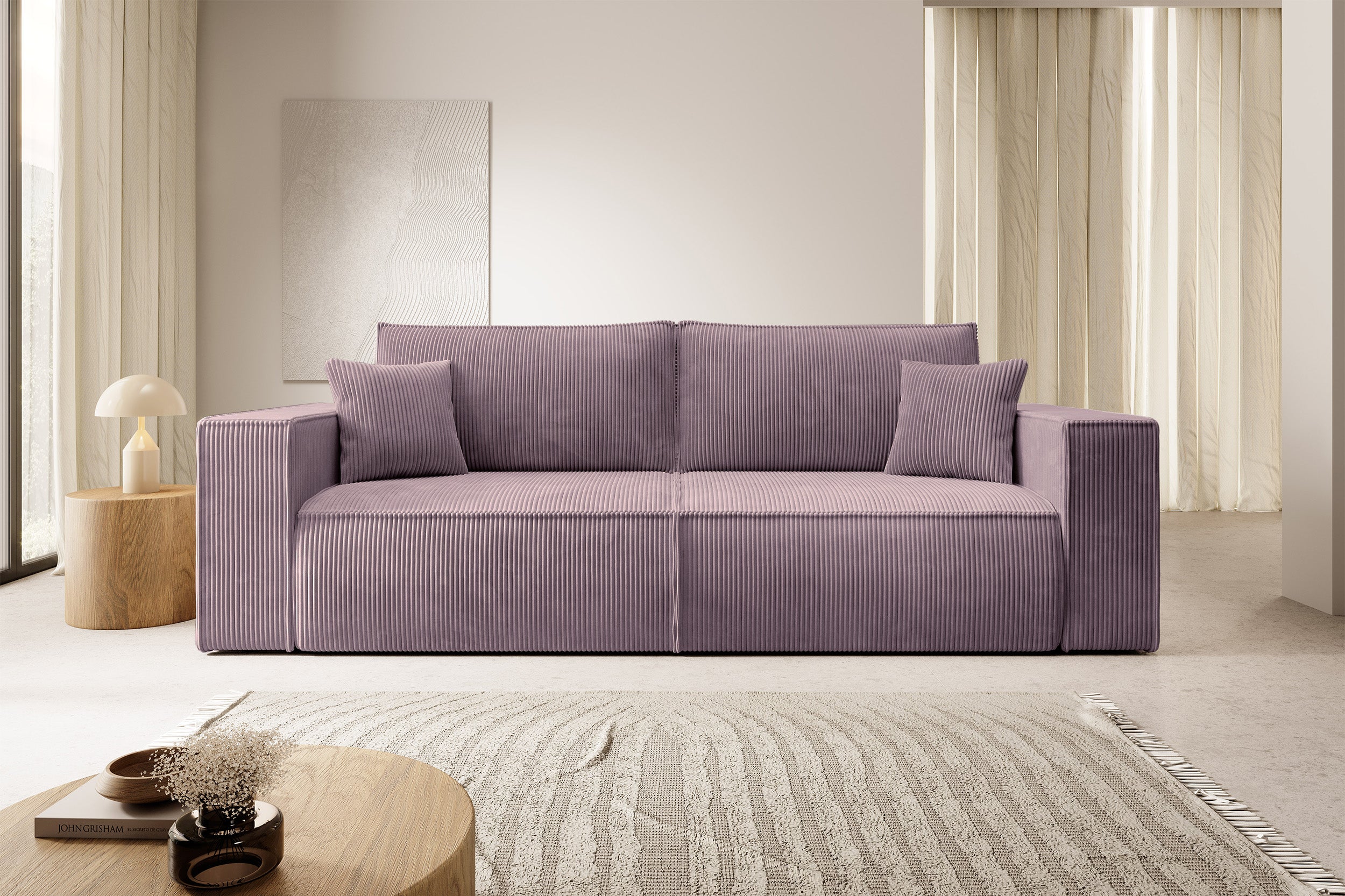 selsey-farese-dreisitziges-schlafsofa-mit-stauraum-rosa-cord image 2