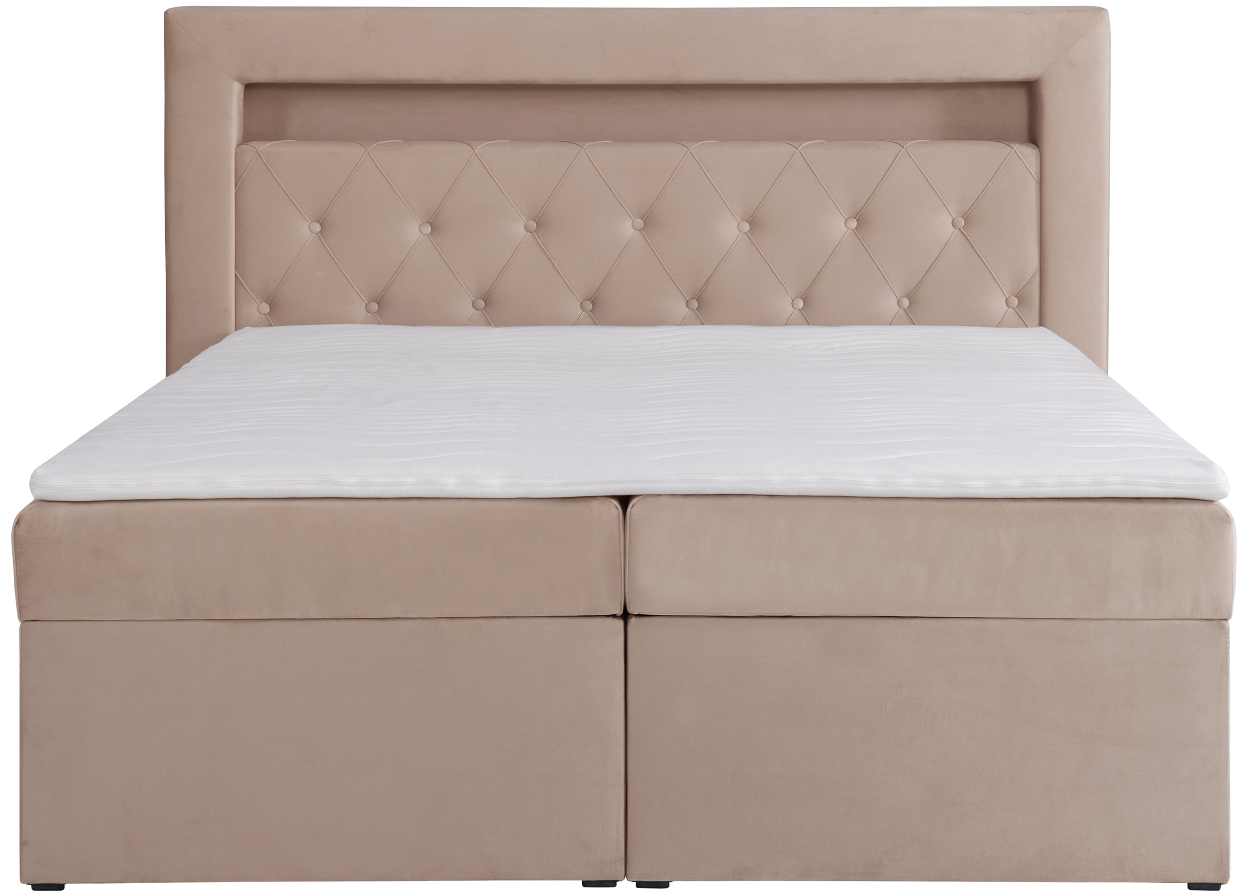 selsey-goldess-kontinentalbett-140x200-cm-mit-stauraum-und-led-beiger-samt image 5