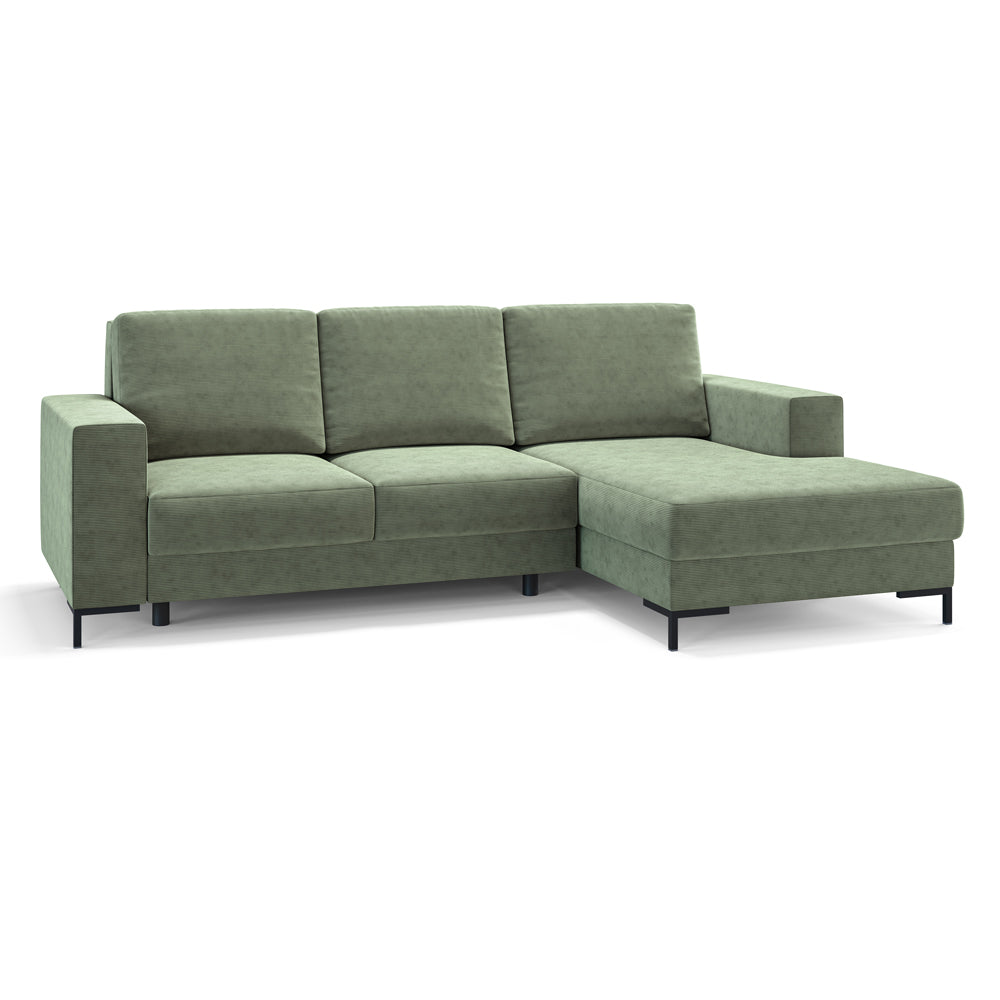 selsey-mokpeo-ecksofa-mit-schlaffunktion-l-form-rechts-gr-n-cordstoff image 4